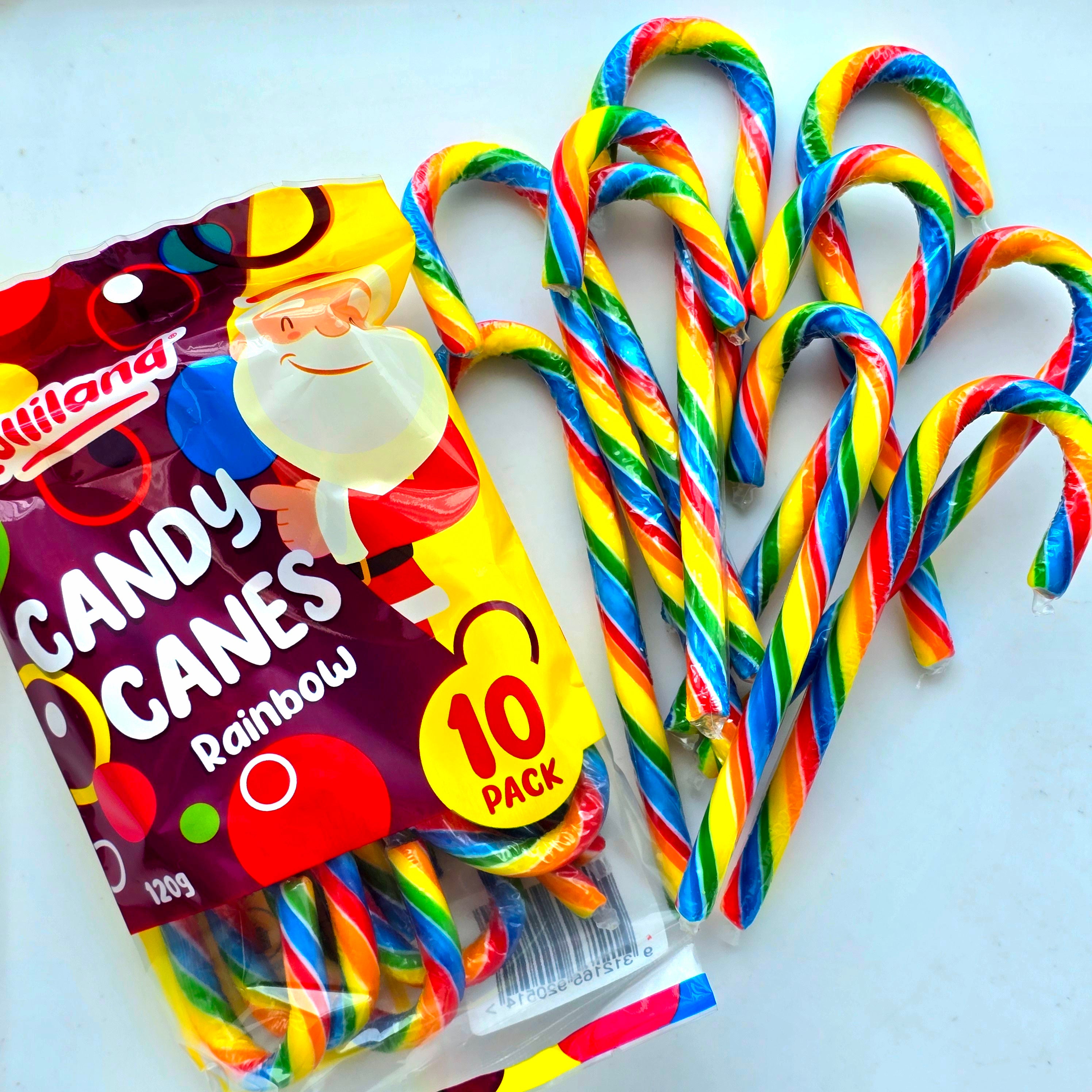 Candy Canes - Bag of 10 - Pik n Mix Lollies NZ