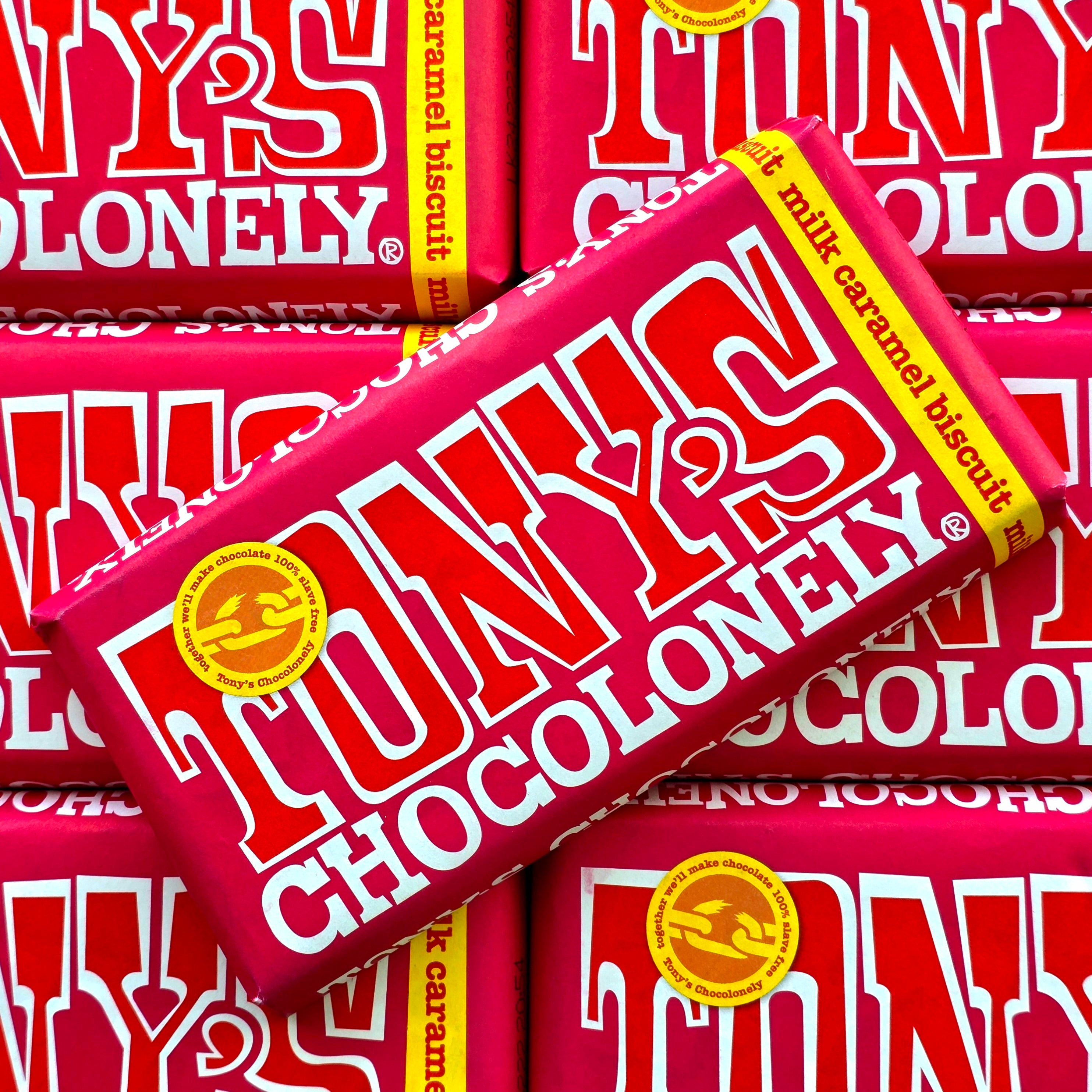 Tony's Chocolonely Bar - Milk Caramel Biscuit