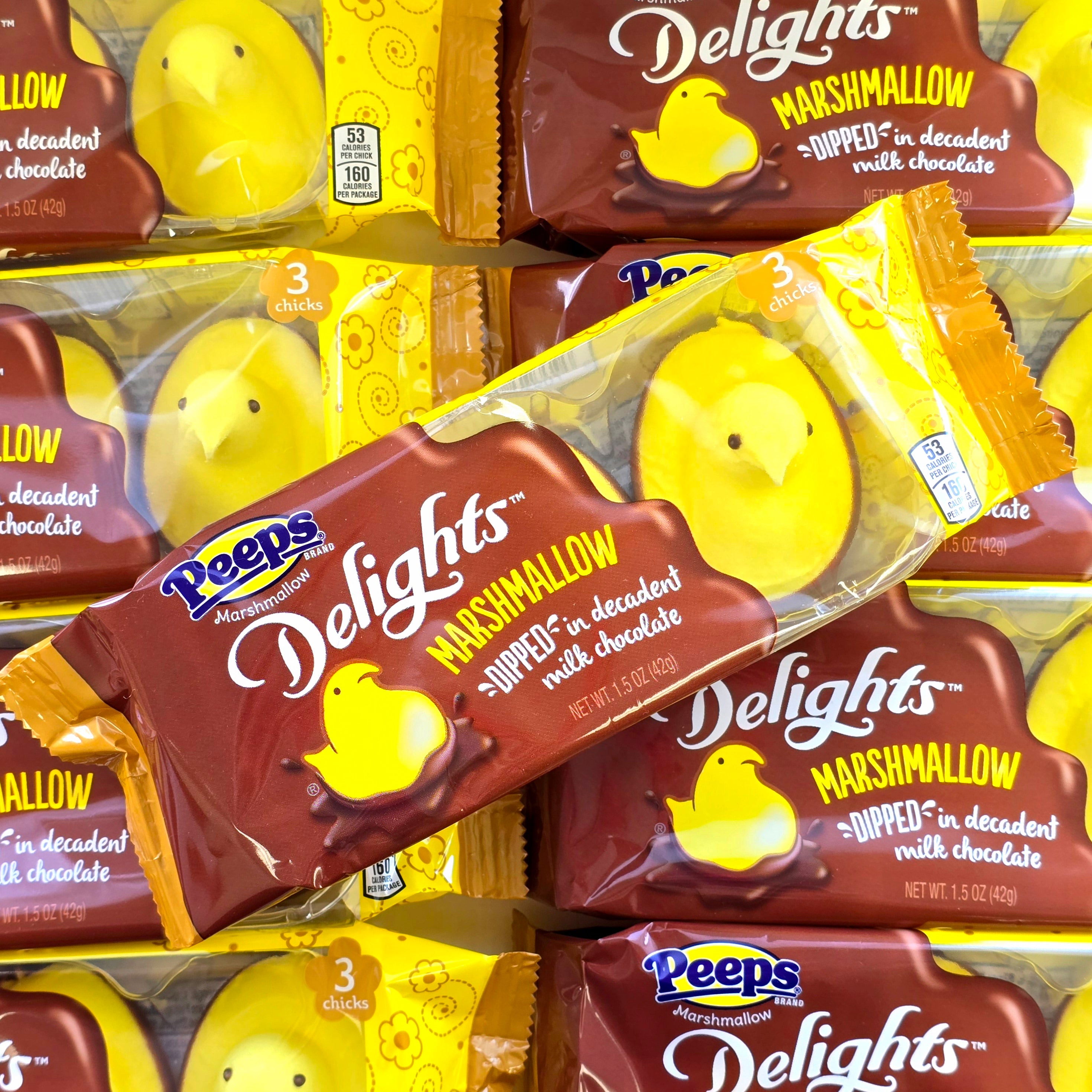 Peeps Choc Delight Yellow Marshmallow Chicks