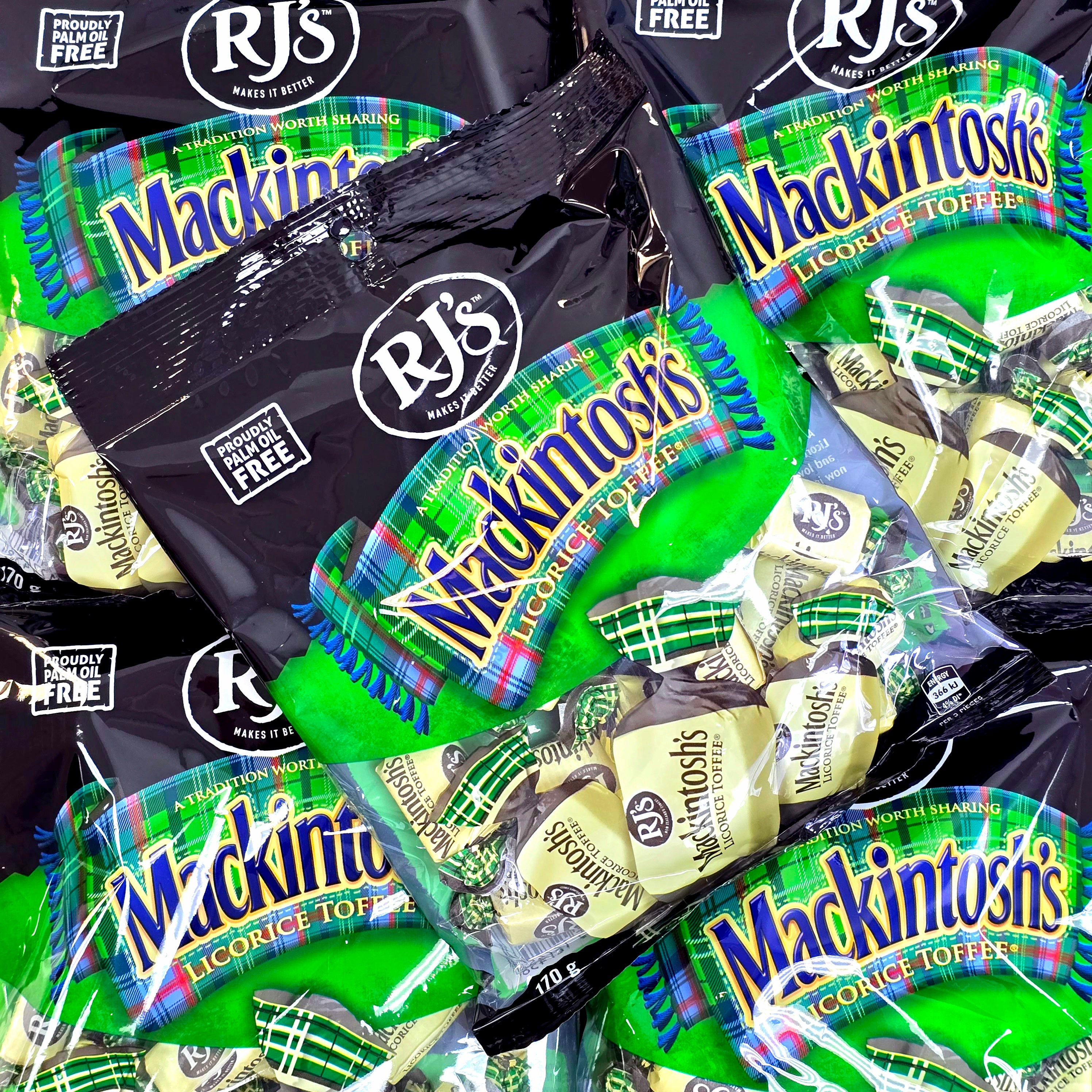 RJ's Mackintosh's Licorice Toffees - Pik n Mix Lollies NZ