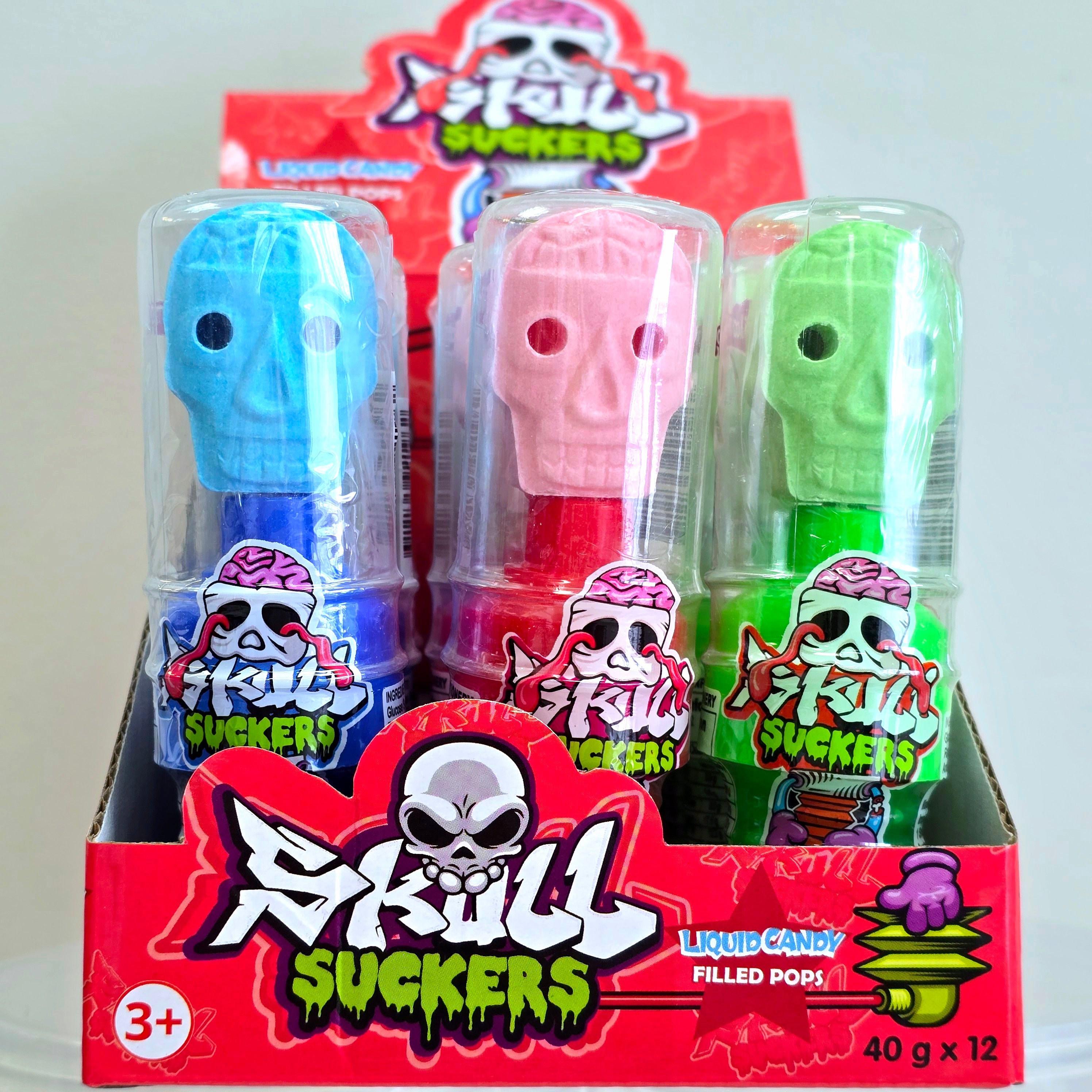 Skull Suckers Liquid Filled Pop