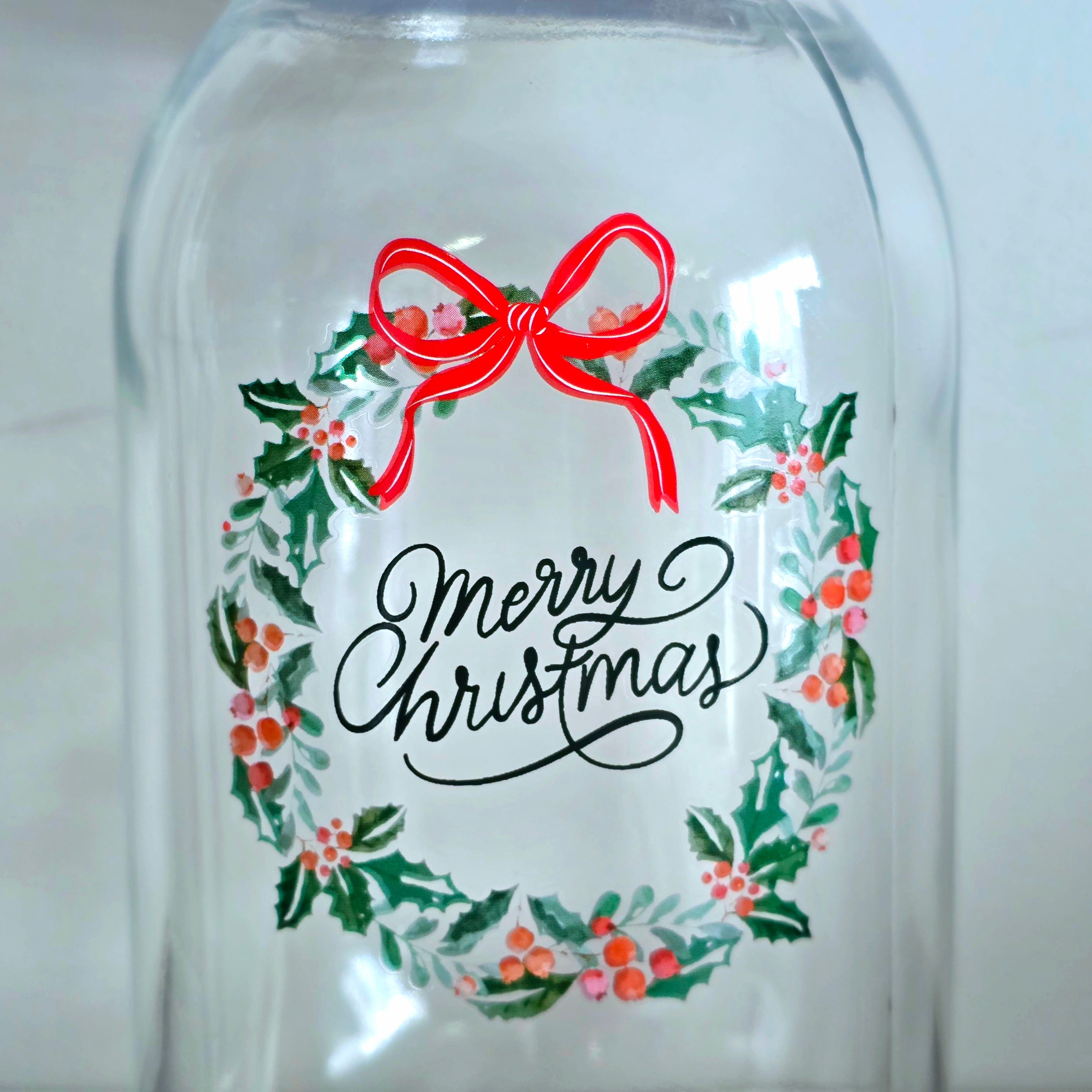 Christmas Wreath Jar with Lollies - Pik n Mix Lollies NZ