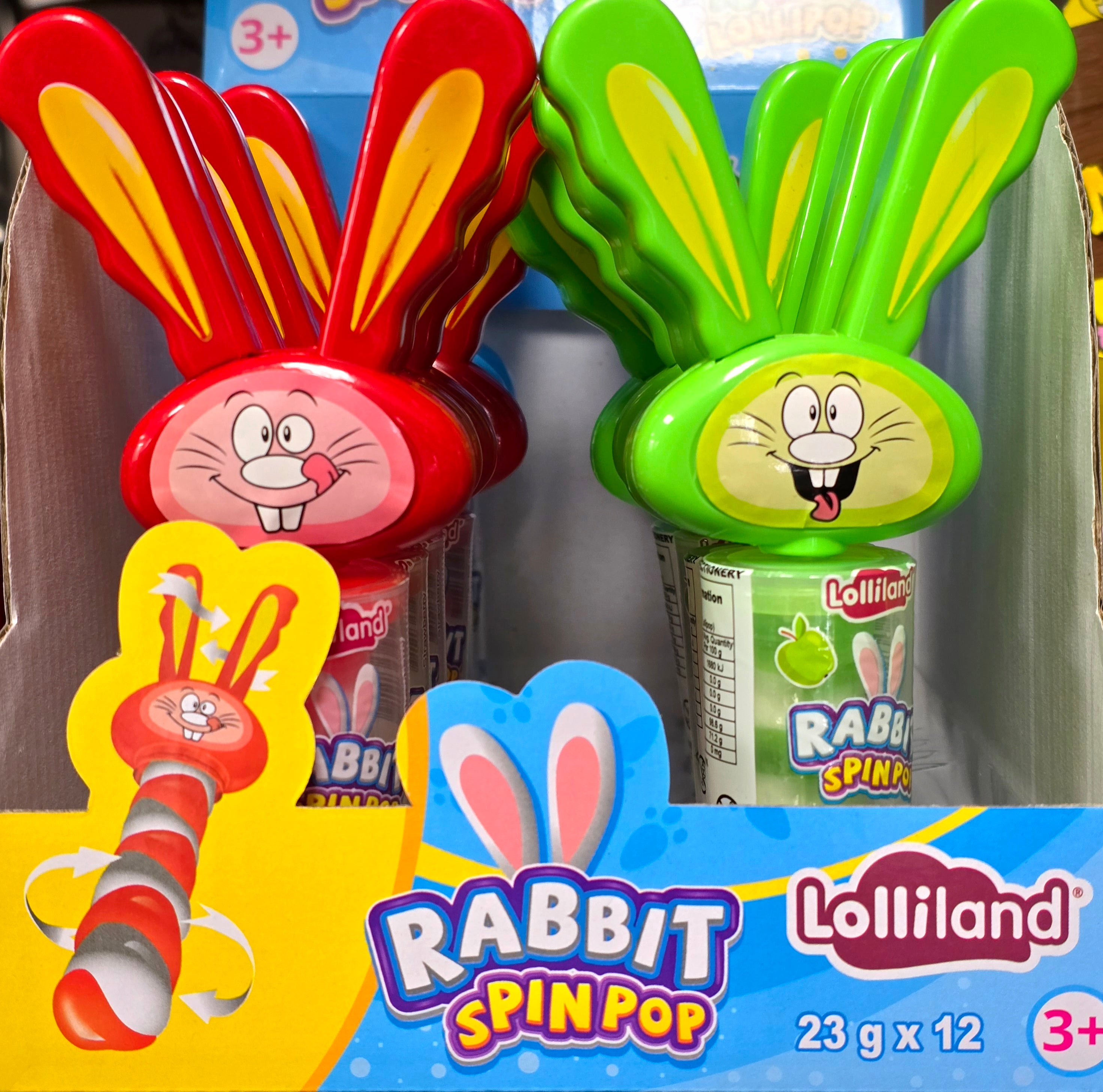 Rabbit Spin Top Lollipop - Pik n Mix Lollies NZ