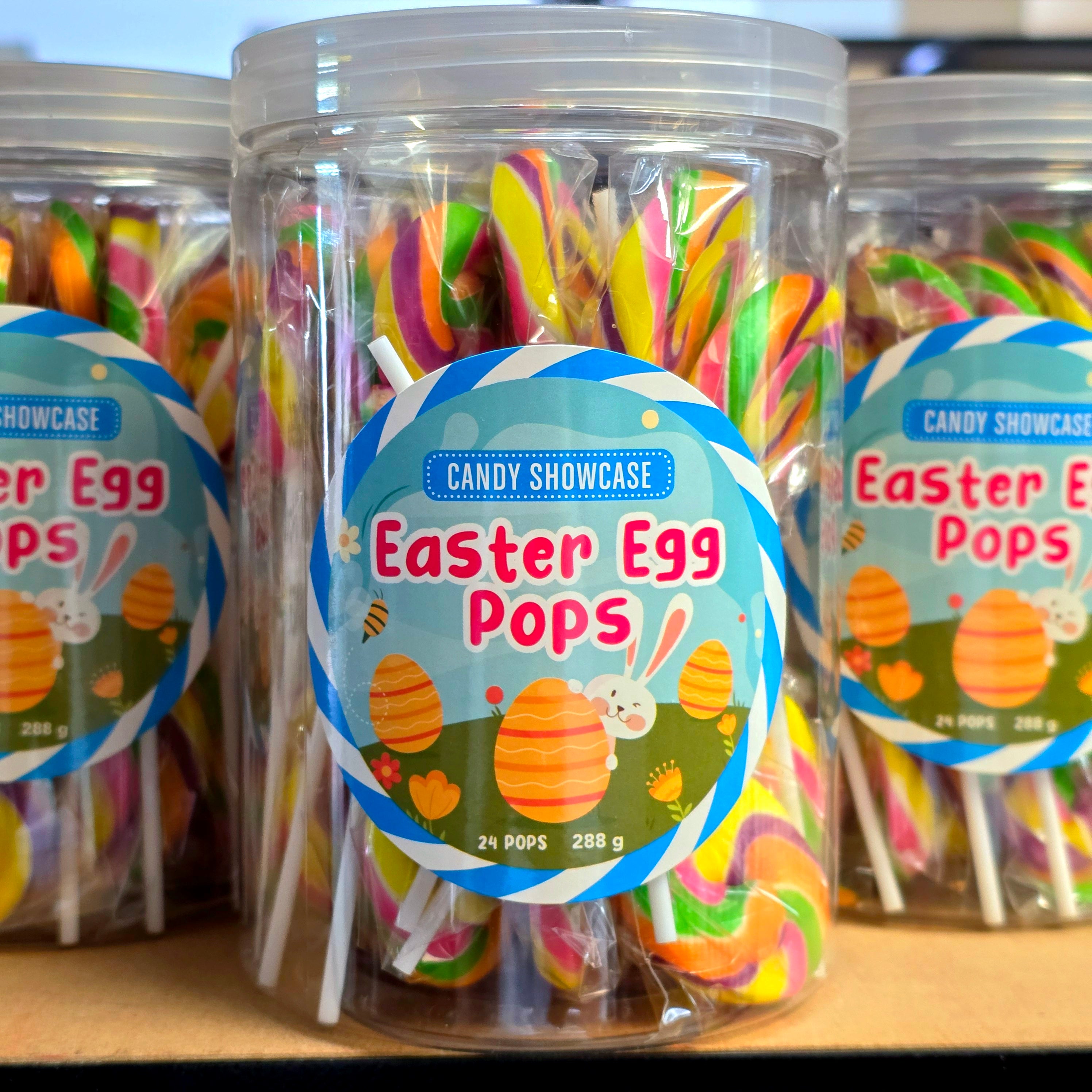 Easter Egg Lollipops Container (24 pce) - Pik n Mix Lollies NZ