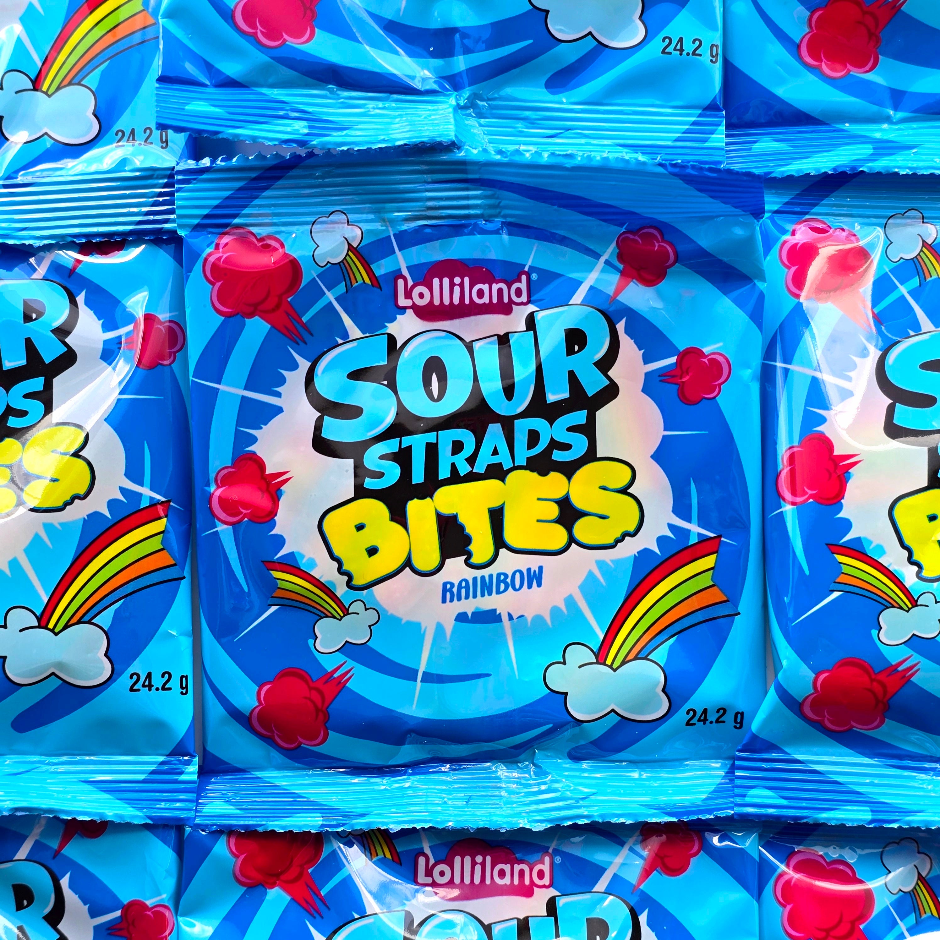 Sour Straps Rainbow Bites Snack Bag - Pik n Mix Lollies NZ