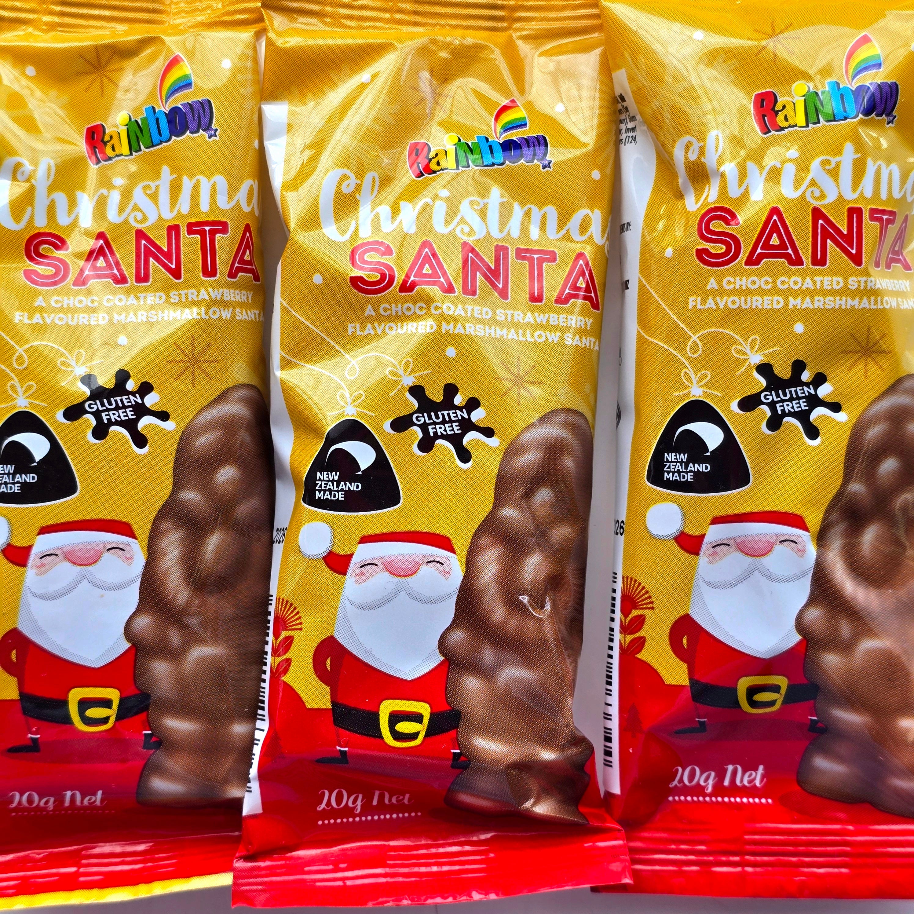 Choc Marshmallow Santa Treats - 3 pack - Pik n Mix Lollies NZ