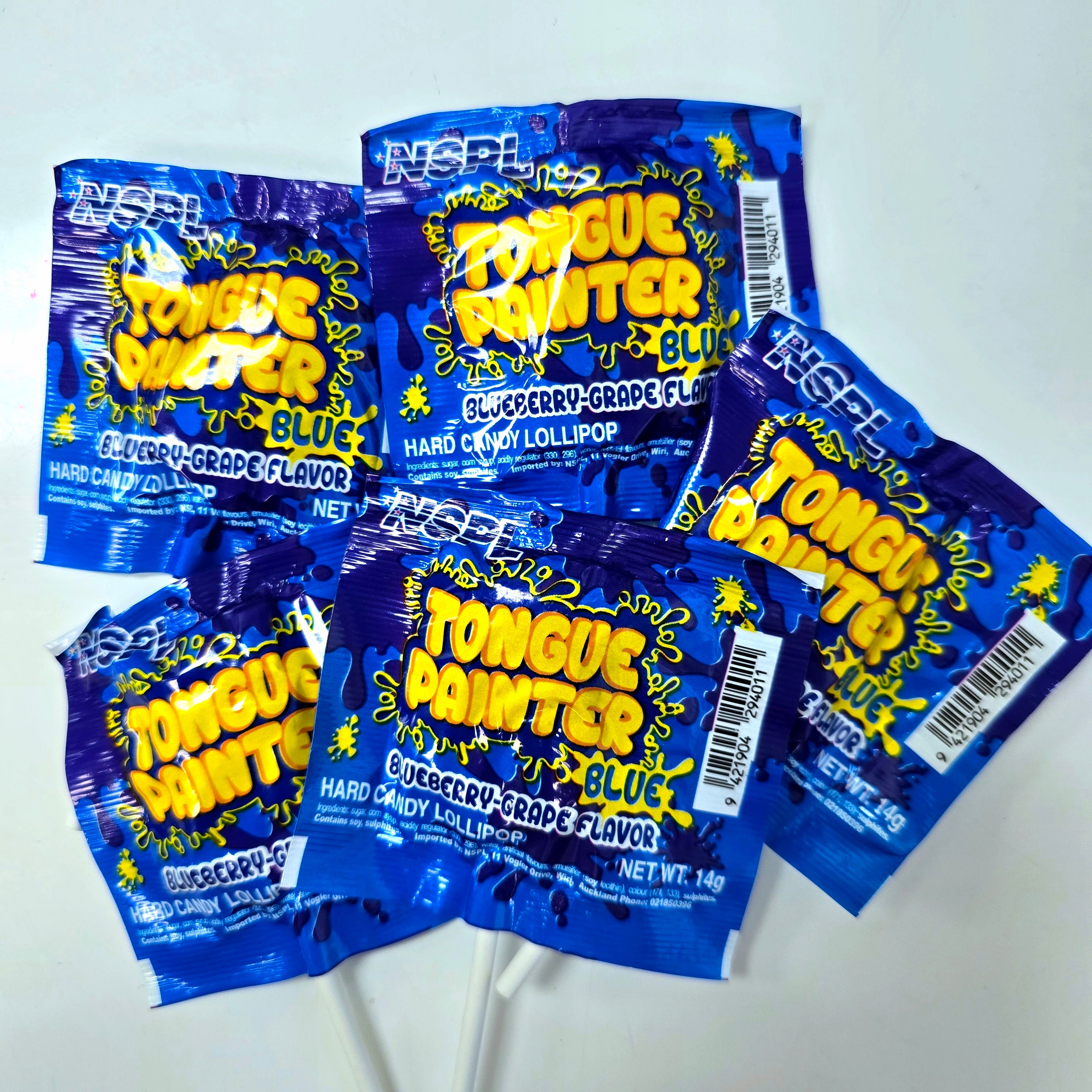 Tongue Painter Blueberry/Grape Lollipops (Bag of 5)