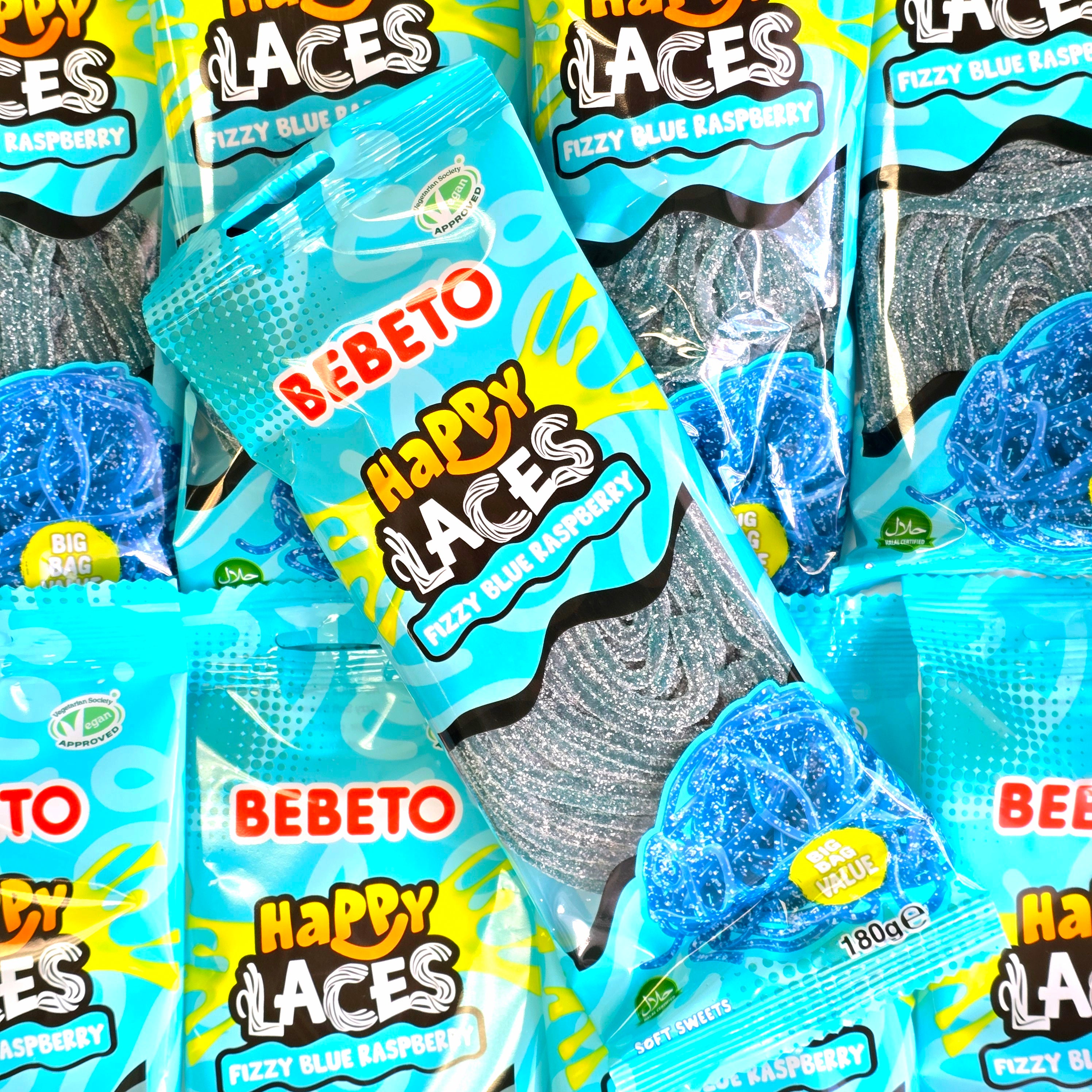 Bebeto Fizzy Blue Raspberry Laces