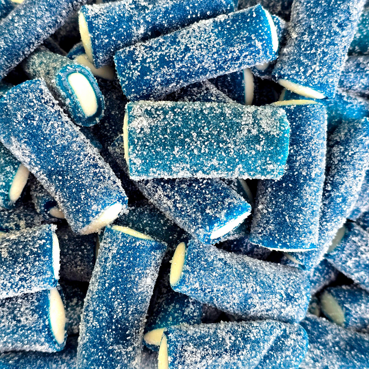 XL Sour Blue Raspberry Tubes