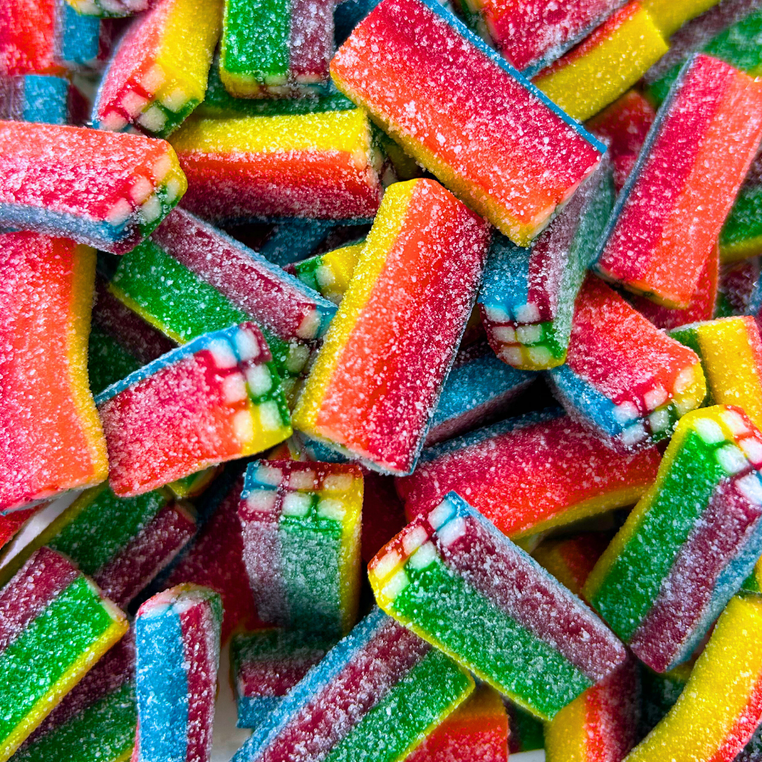 Damel Sour Rainbow Bricks - Pik n Mix Lollies NZ