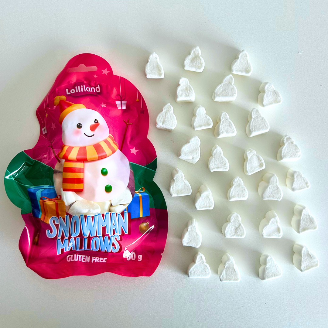 Christmas Snowman Marshmallow Bag