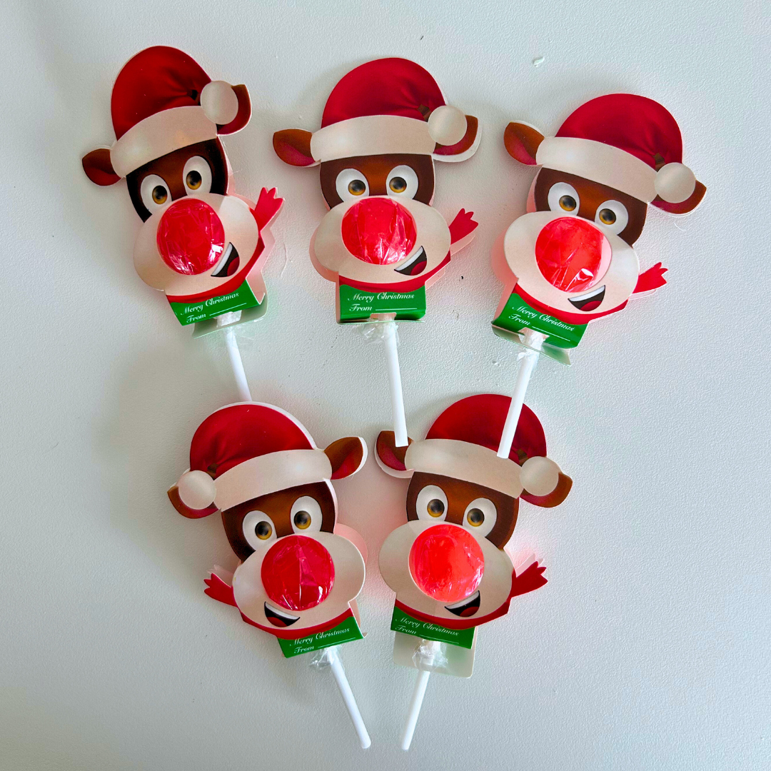 Reindeer Pop Tag Lollipops (Bag of 5)