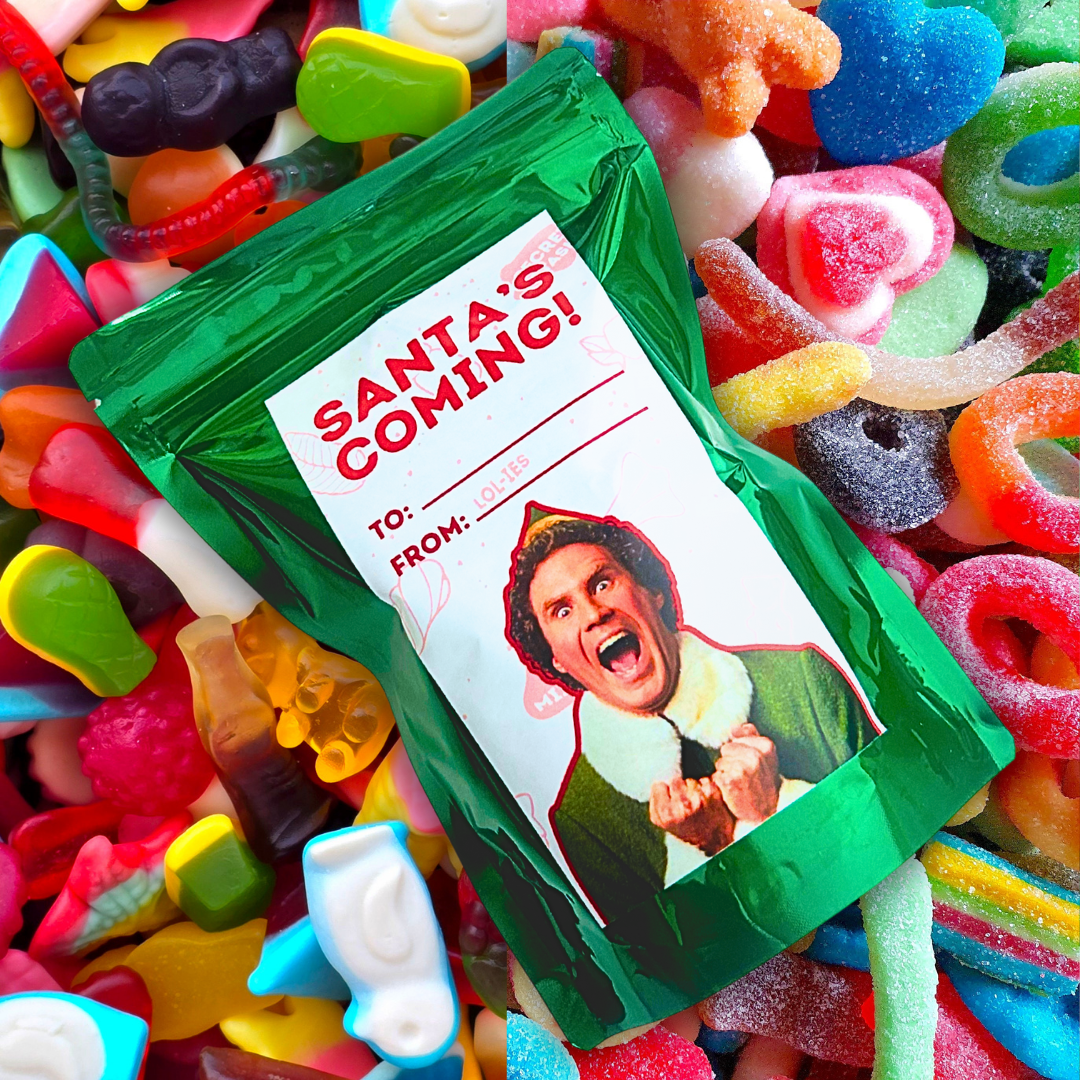 Santa's Coming Elf Lolly Bag