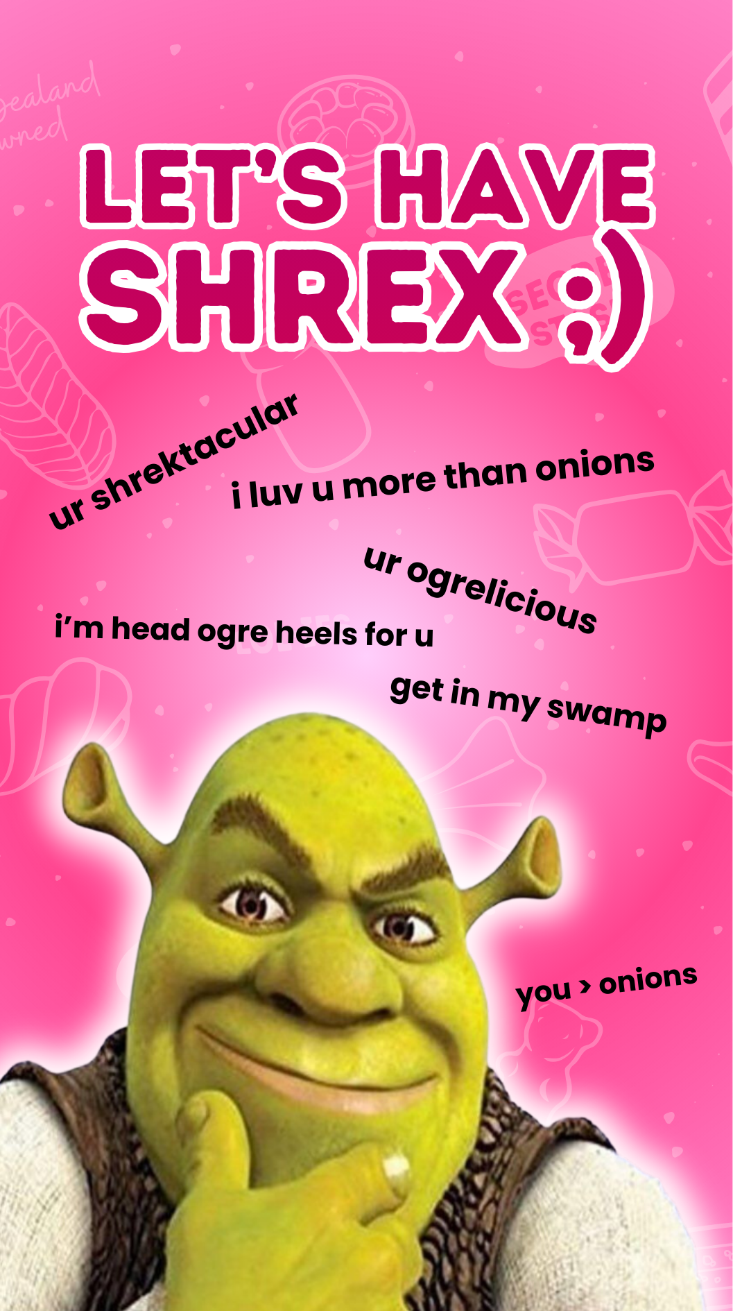 Shrek - Pick Up Line Lolly Bag