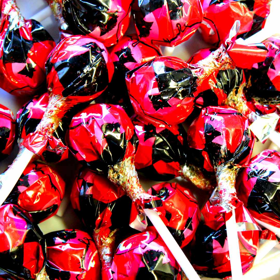 Vampire Blood Lollipops (bag of 20) - Pik n Mix Lollies NZ