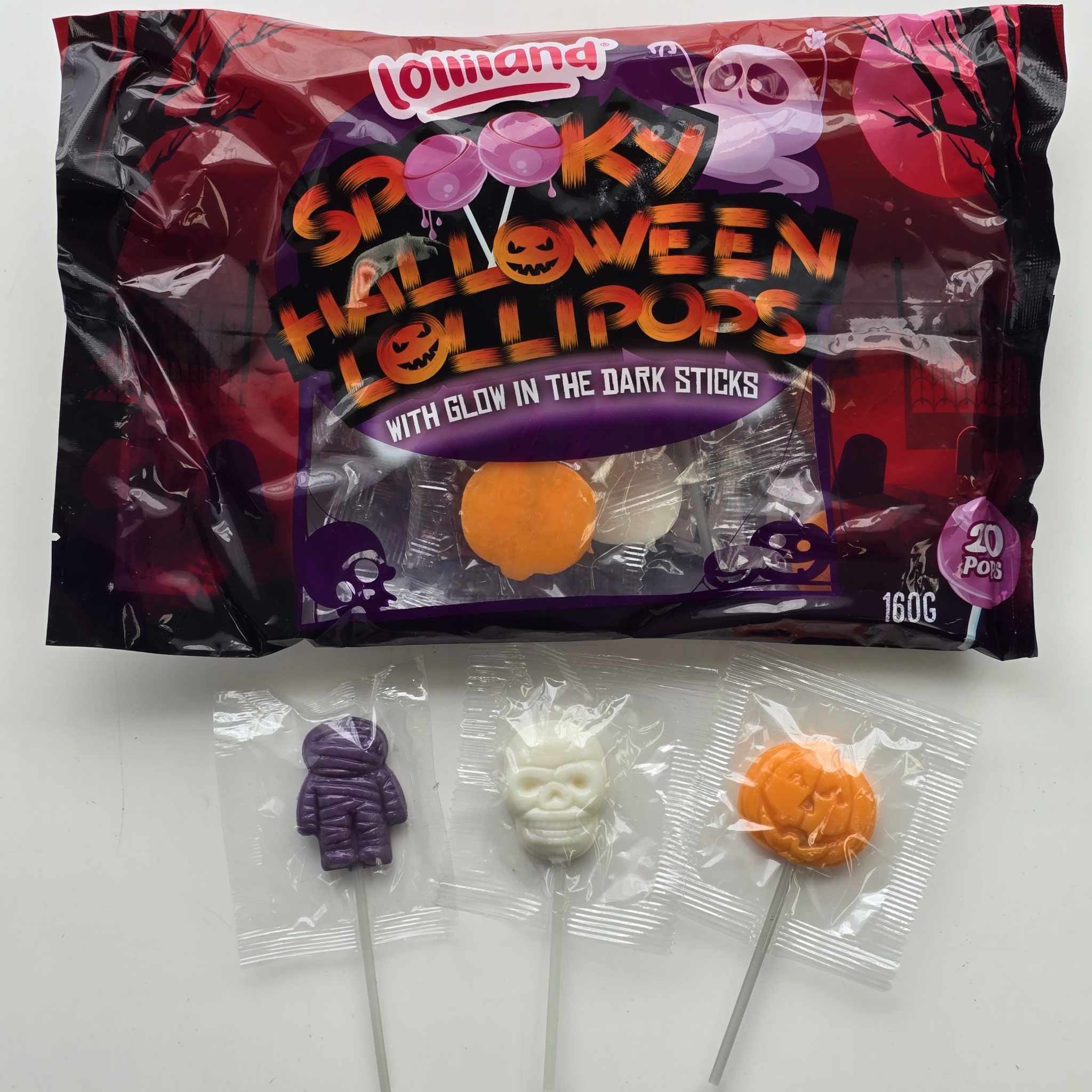 Spooky Lollipops - Bag of 20 - Pik n Mix Lollies NZ