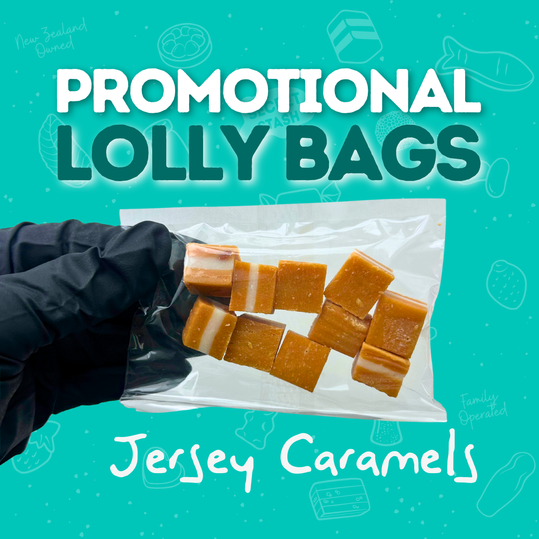 Promotional Lolly Bags - Jersey Caramels