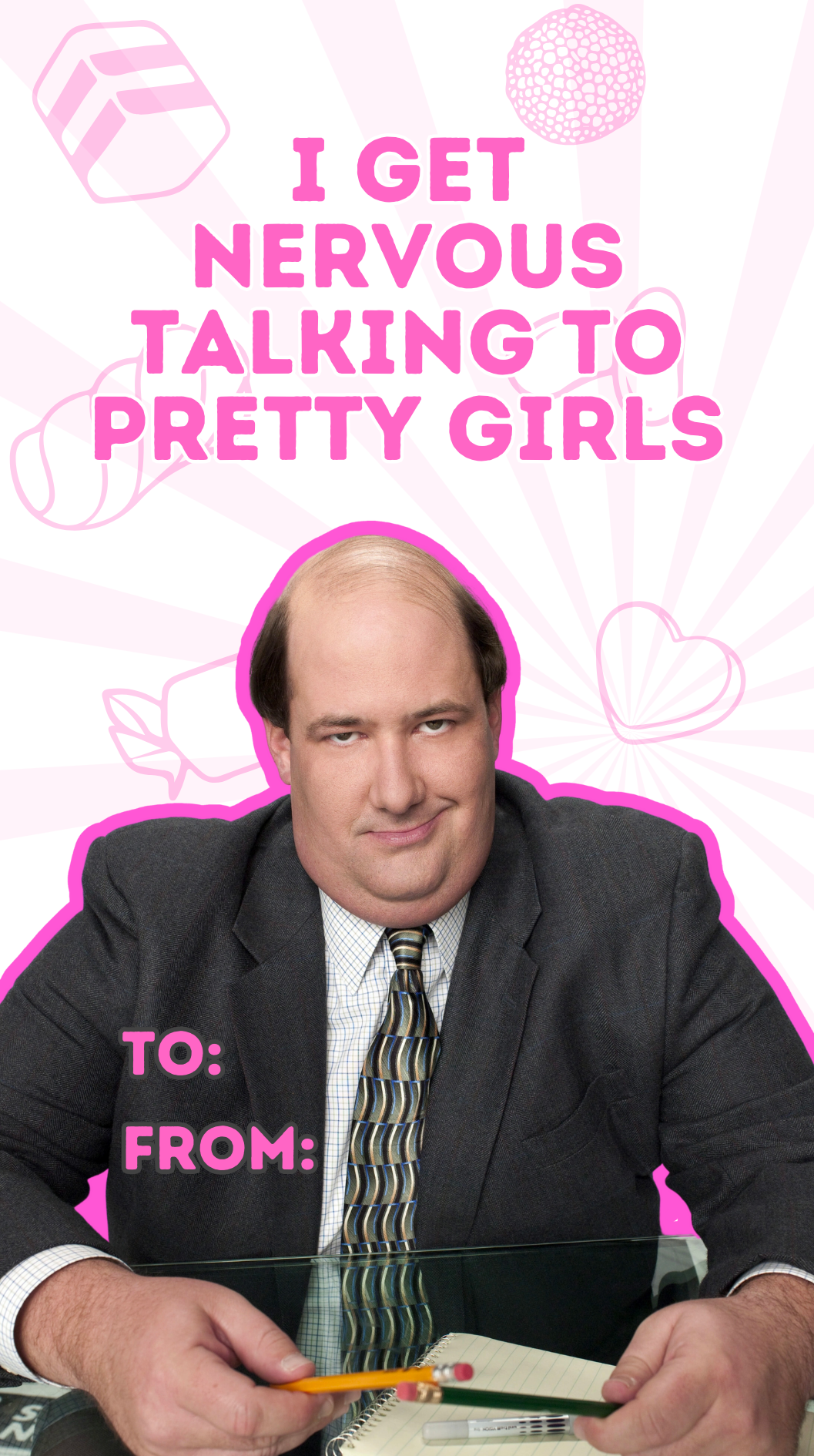 Kevin From The Office - Pick Up Line Lolly Bag