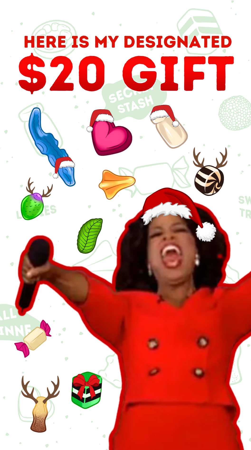 Secret Santa Lolly Bag