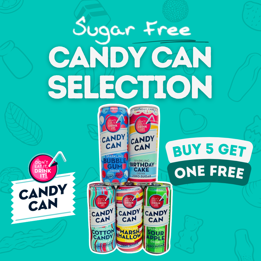 Sparkling Candy Can Selection - Pik n Mix Lollies NZ