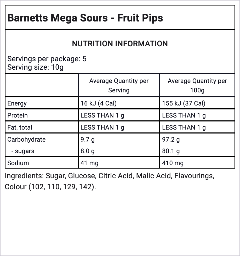 Ingredients Image