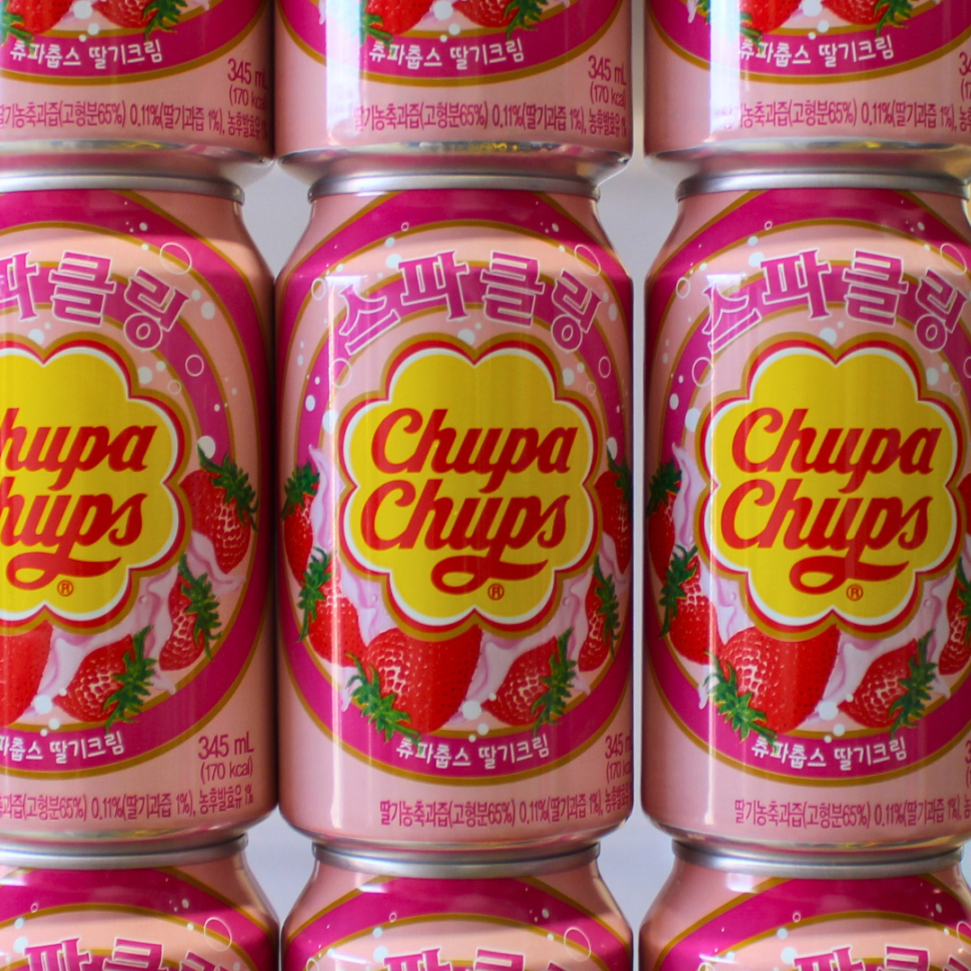Chupa Chups Sparkling Strawberry Cream - Pik n Mix Lollies NZ