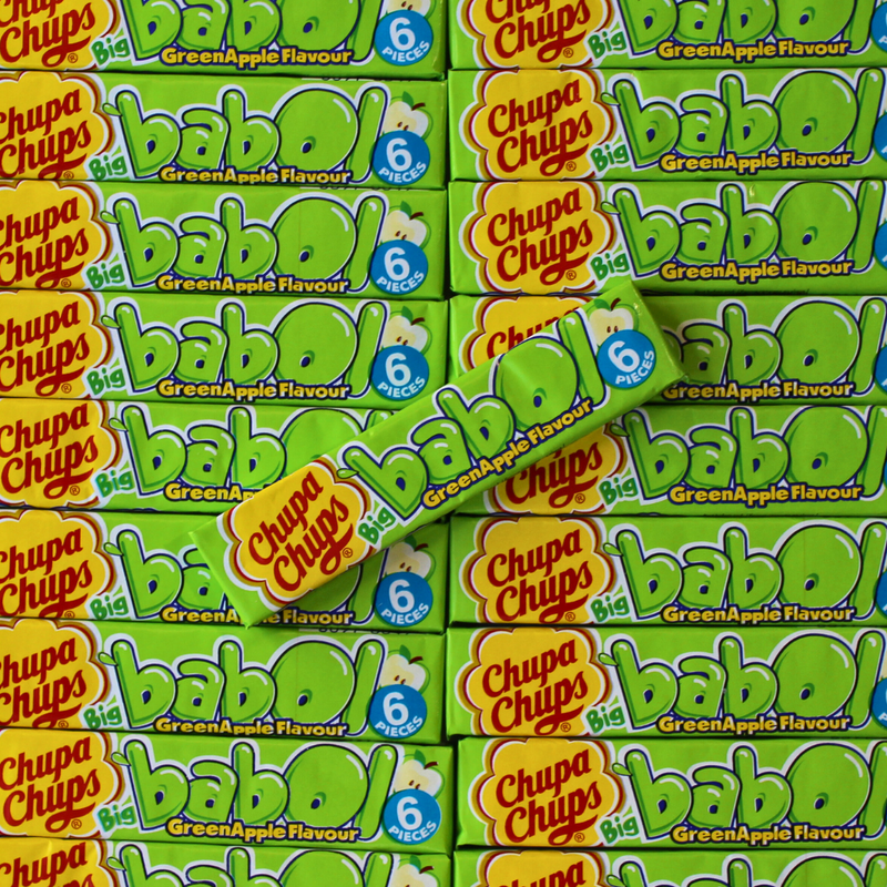 Chupa Chups Babol Bubble Gum - Green Apple - Pik n Mix Lollies NZ