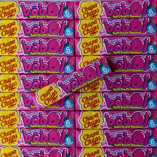 Chupa Chups Babol Bubble Gum - Tutti Frutti - Pik n Mix Lollies NZ