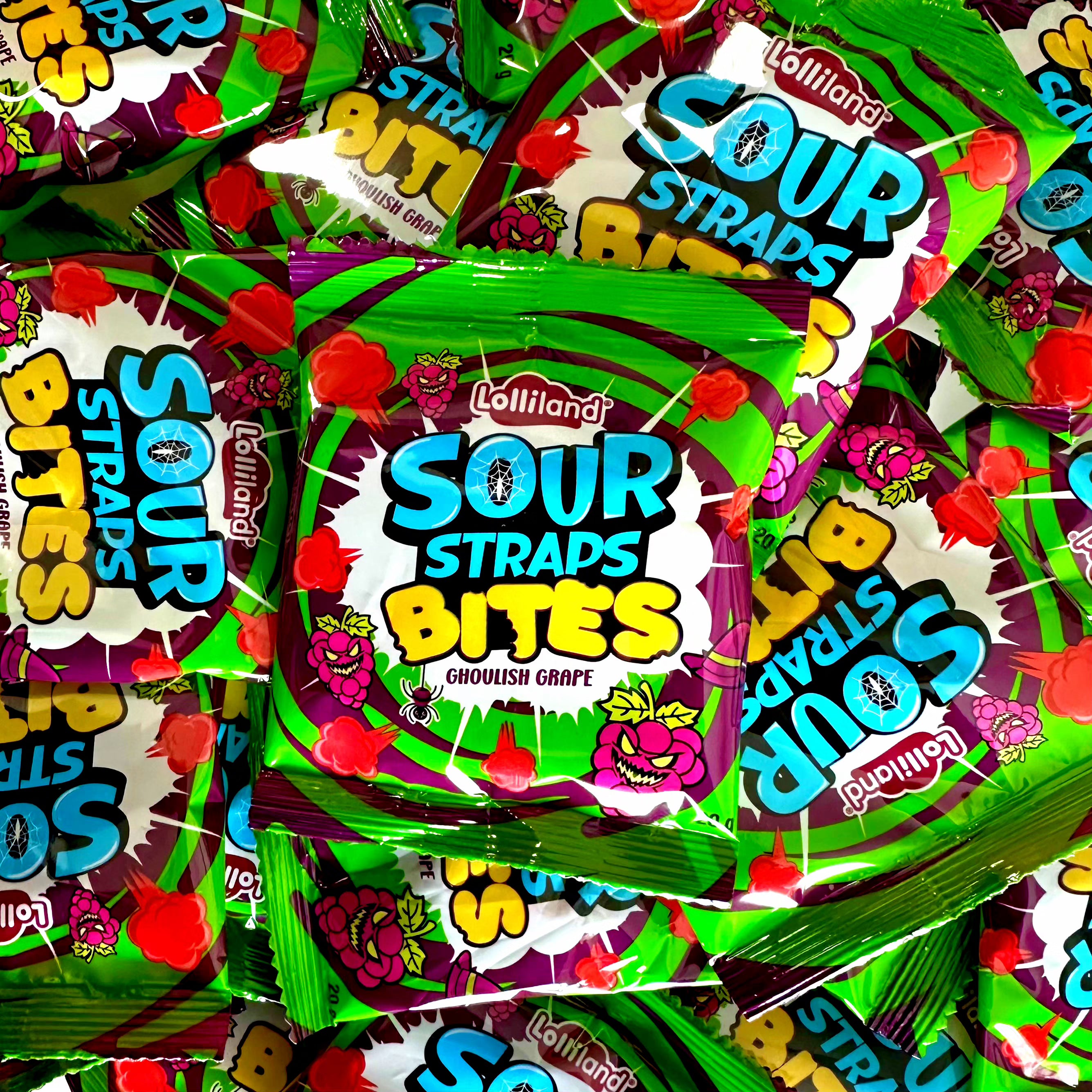 Sour Straps Bites - Ghoulish Grape