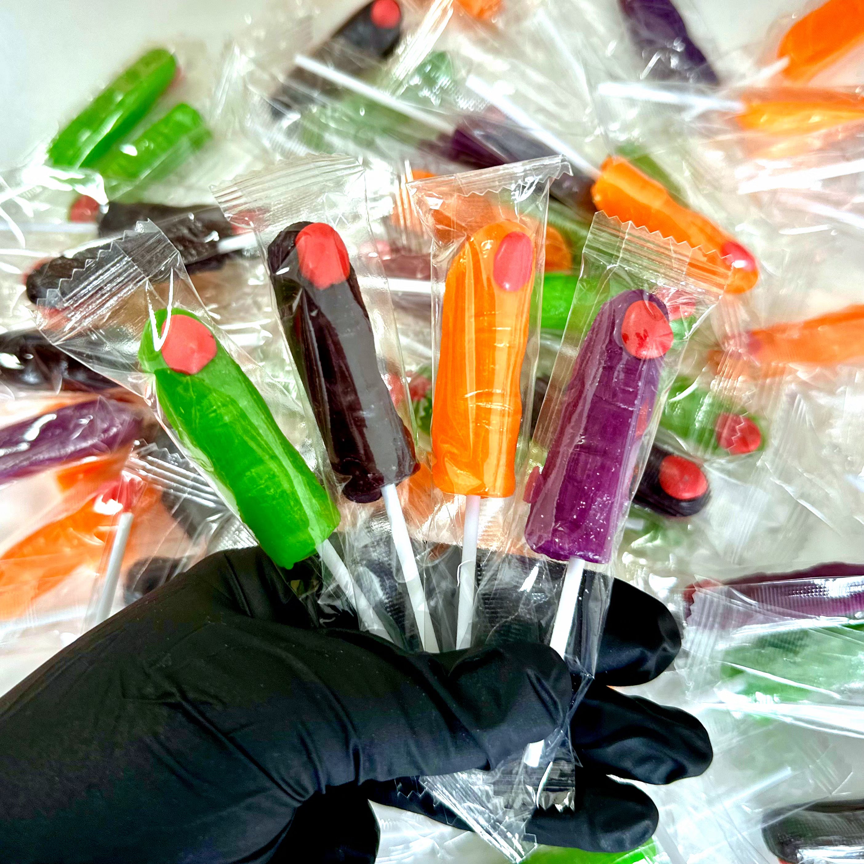 Witch & Zombie Finger Lollipop