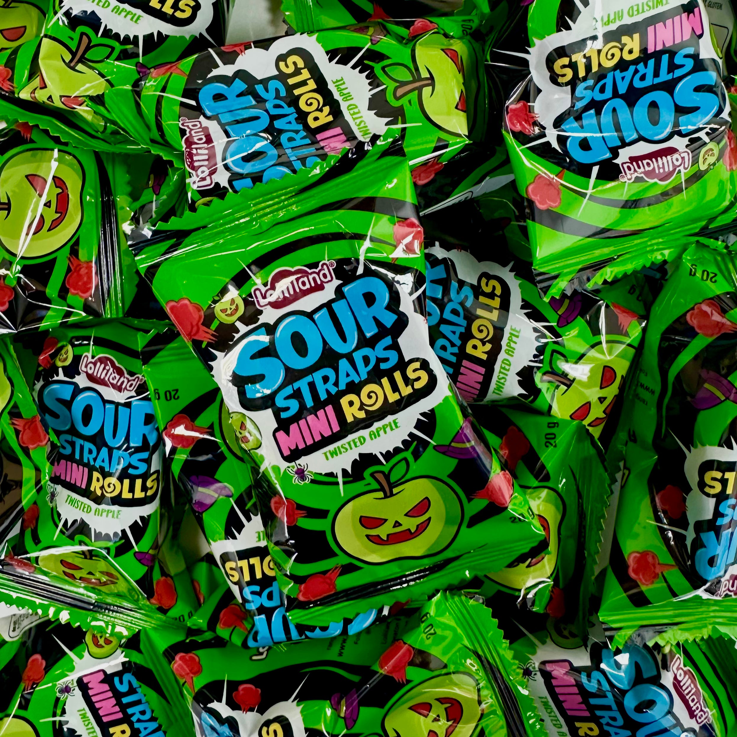Sour Straps Mini Rolls - Twisted Apple