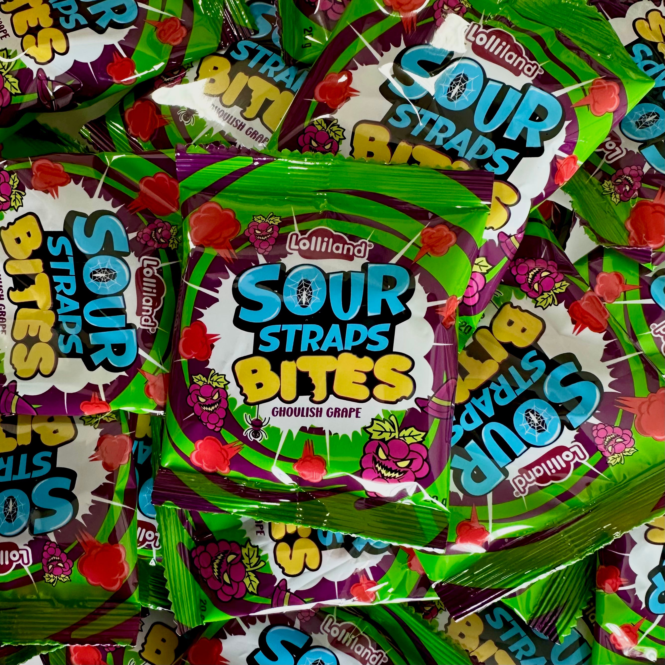 Sour Straps Bites - Ghoulish Grape