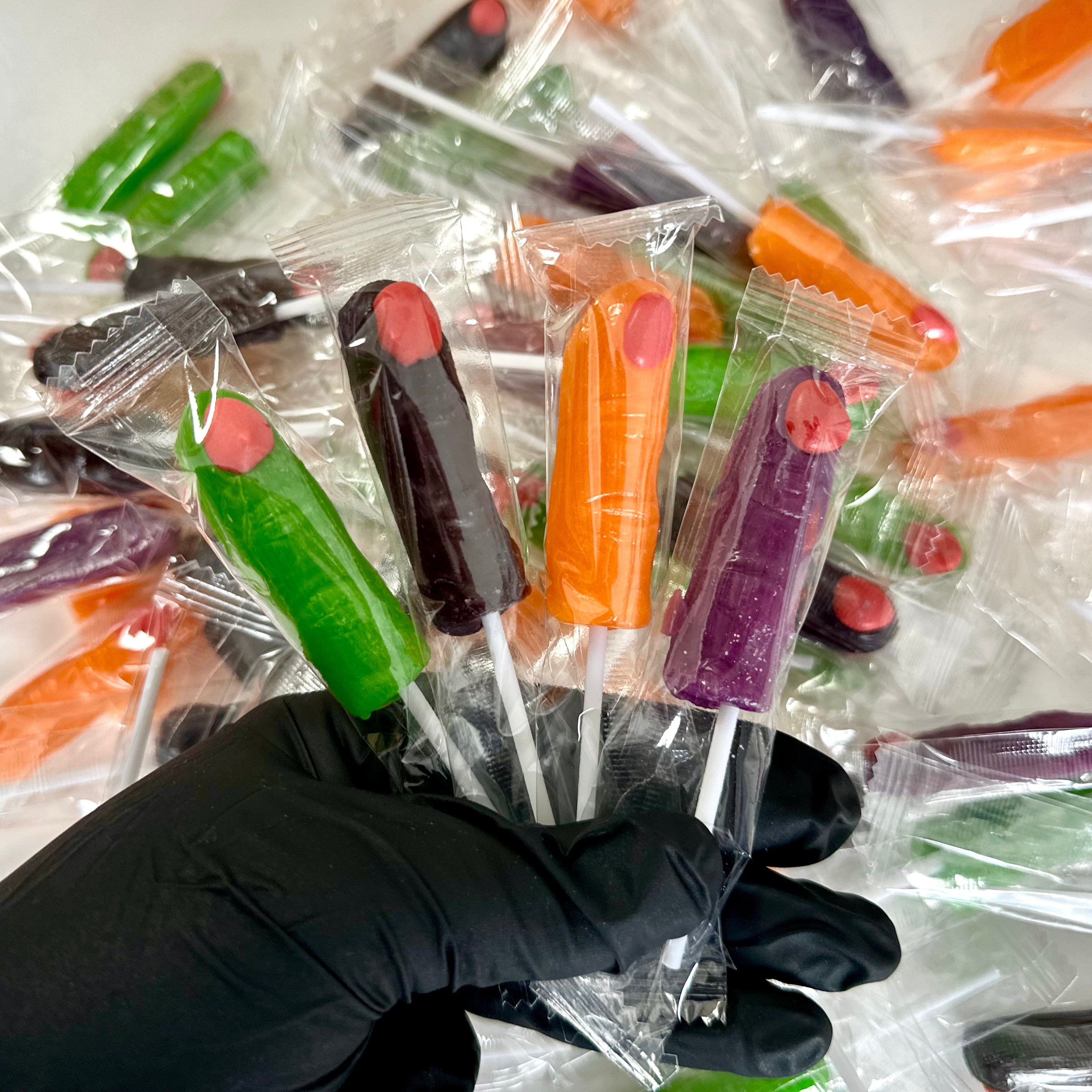 Witch & Zombie Finger Lollipop