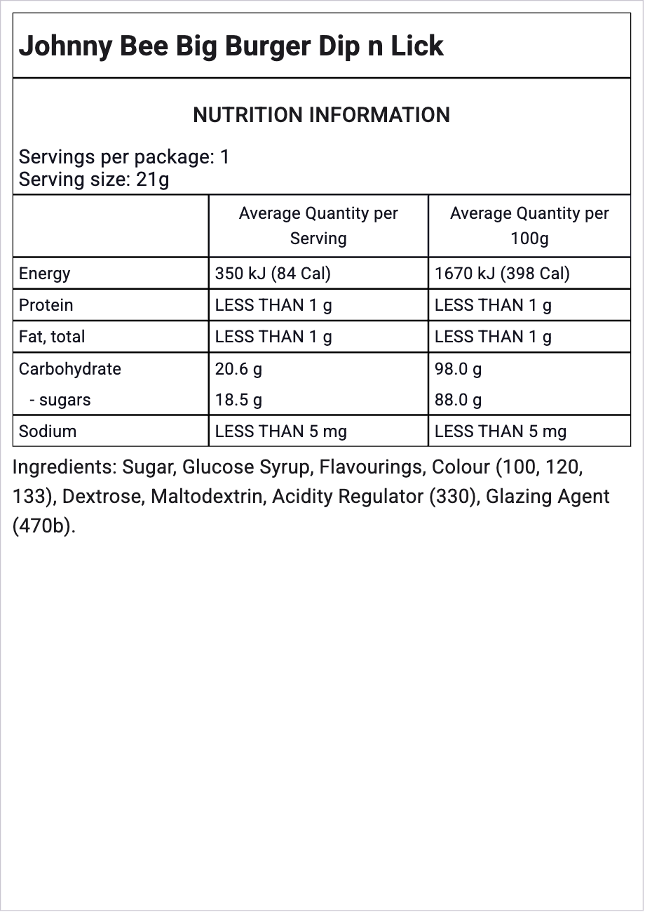Ingredients Image