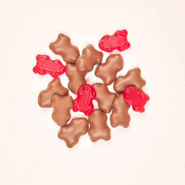 Milk Chocolate Raspberry Frogs - Pik n Mix Lollies NZ