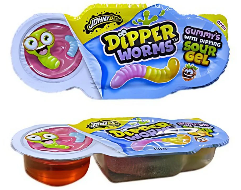 Johny Bee Rainbow Worm Dipperz - Pik n Mix Lollies NZ