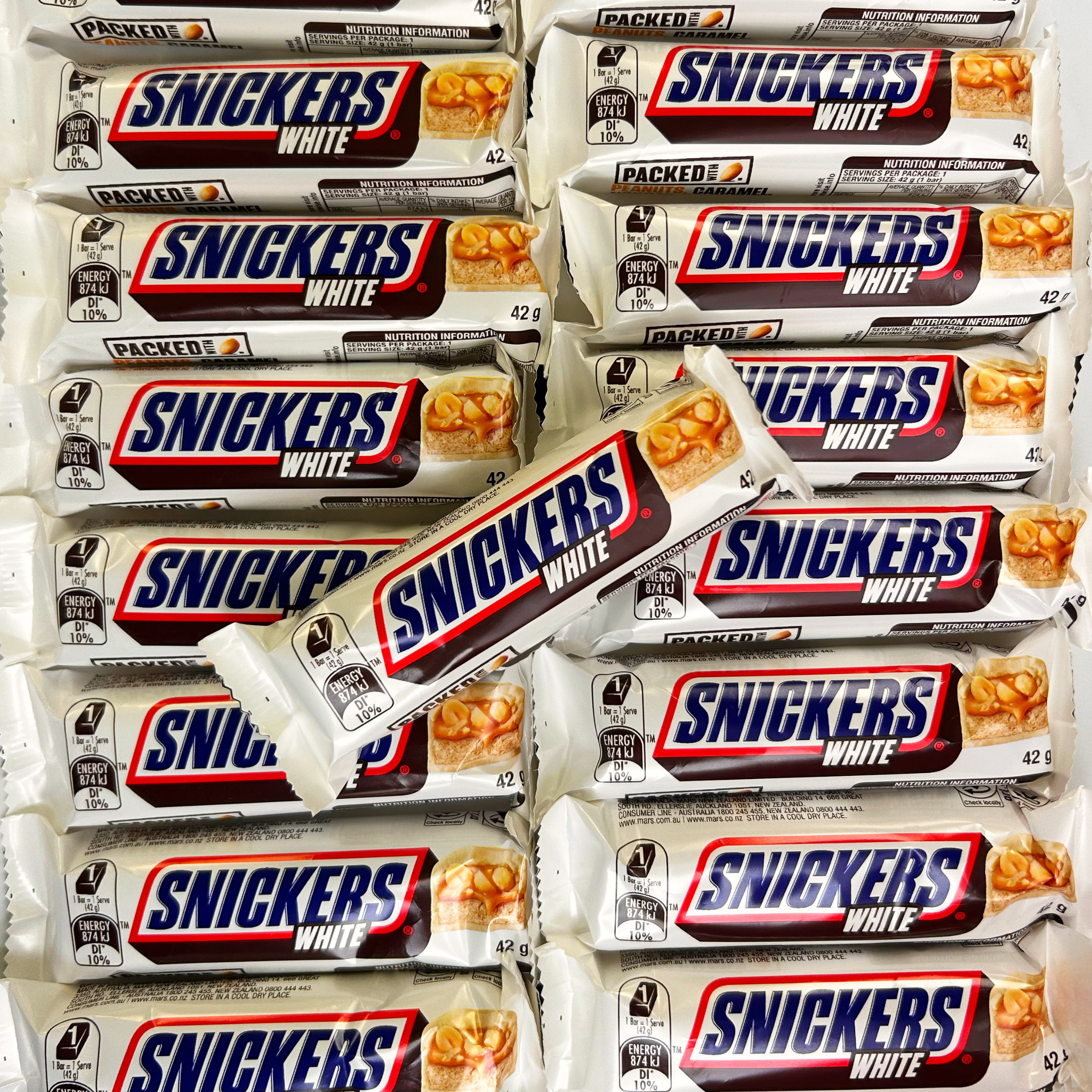 White Snickers Bar