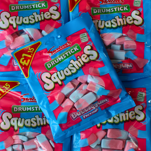 Swizzels Drumstick Squashies Bubblegum Bag - Pik n Mix Lollies NZ
