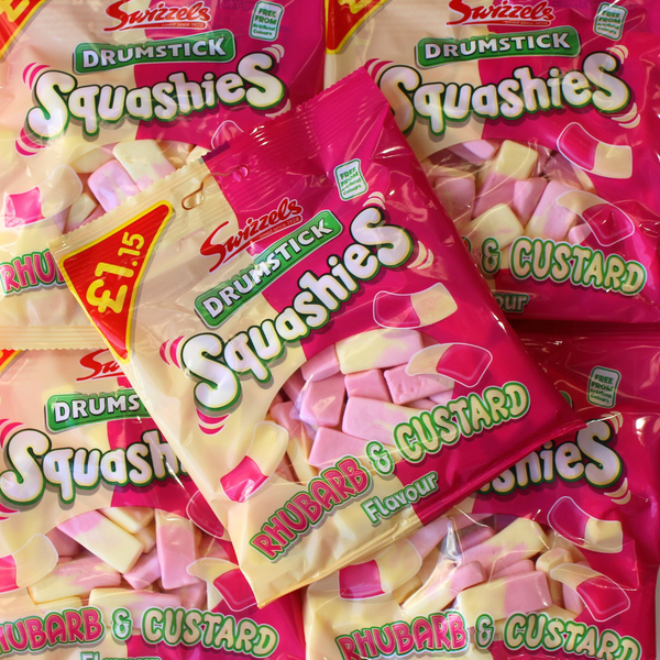 Swizzels Drumstick Squashies Rhubarb & Custard - Pik n Mix Lollies NZ