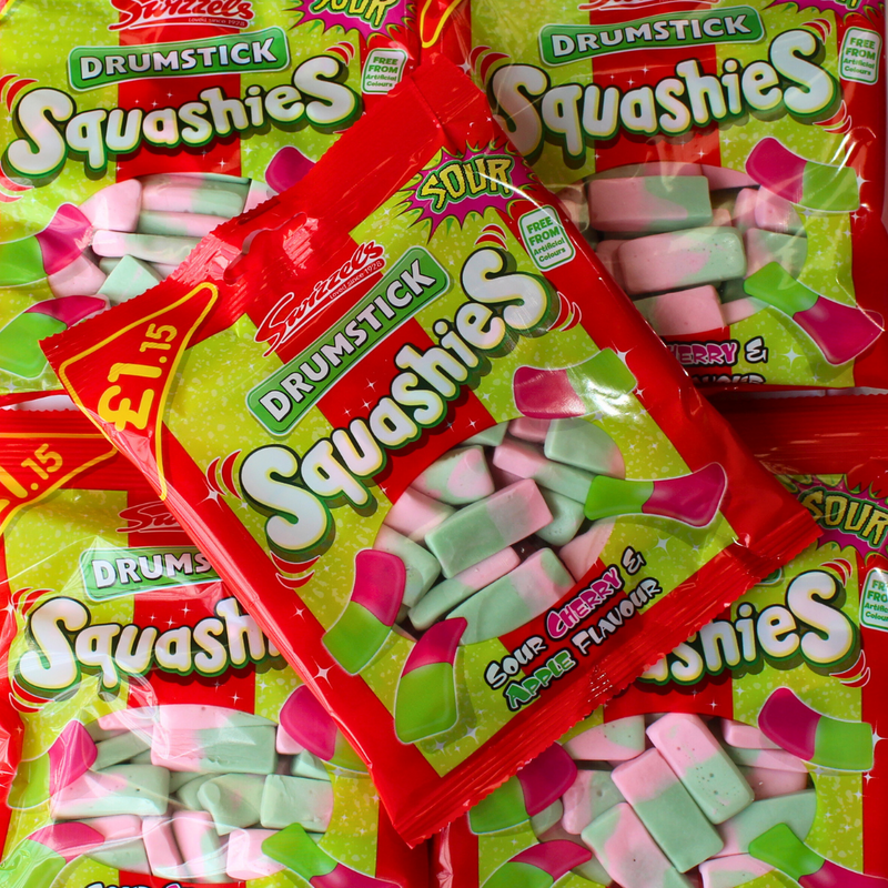 Swizzels Drumstick Squashies Sour Cherry & Apple - Pik n Mix Lollies NZ