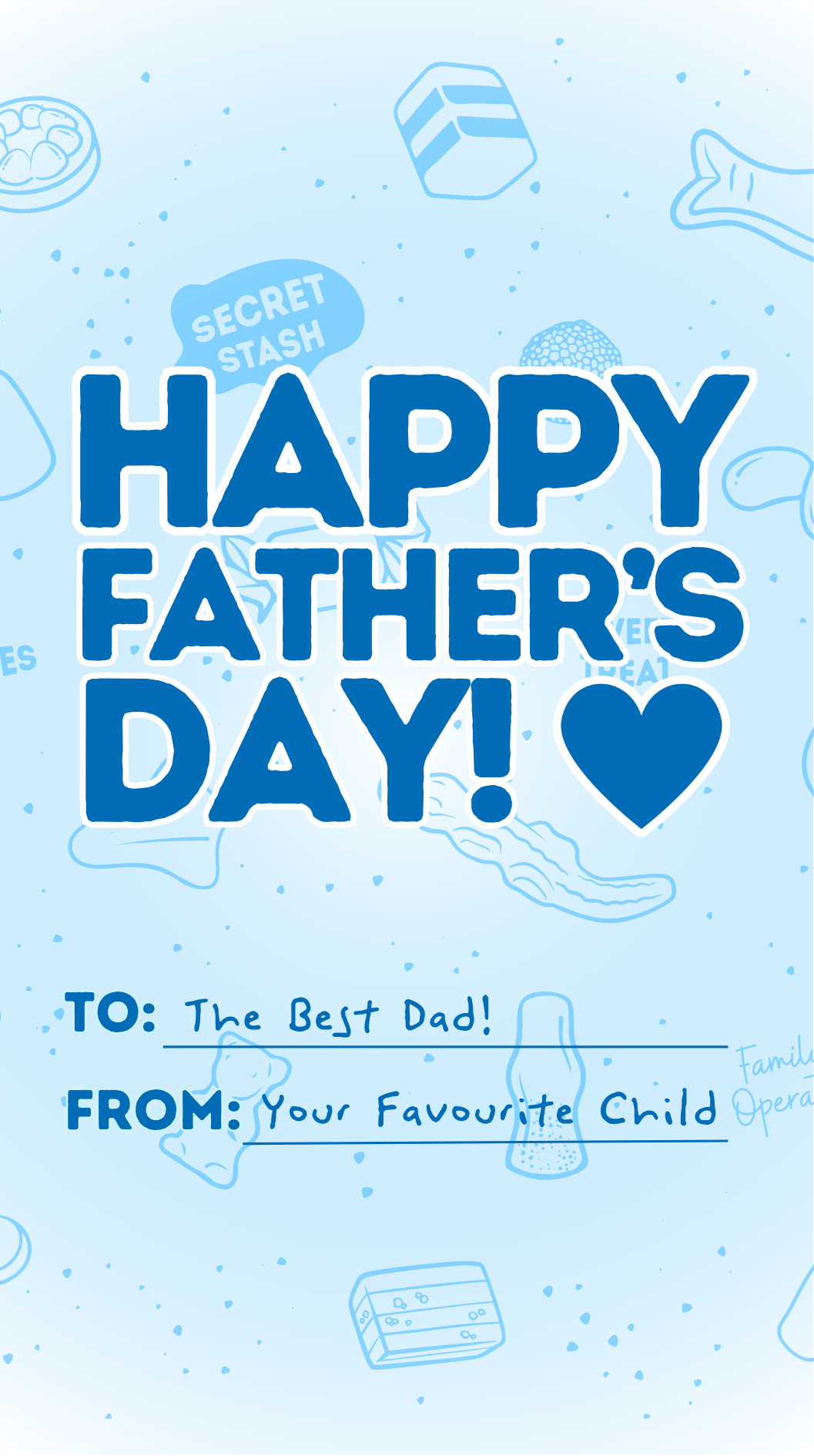 Happy Father's Day Lolly Bag - Pik n Mix Lollies NZ