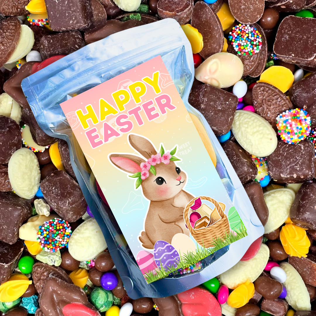 Happy Easter Chocolate Bag - Pik n Mix Lollies NZ
