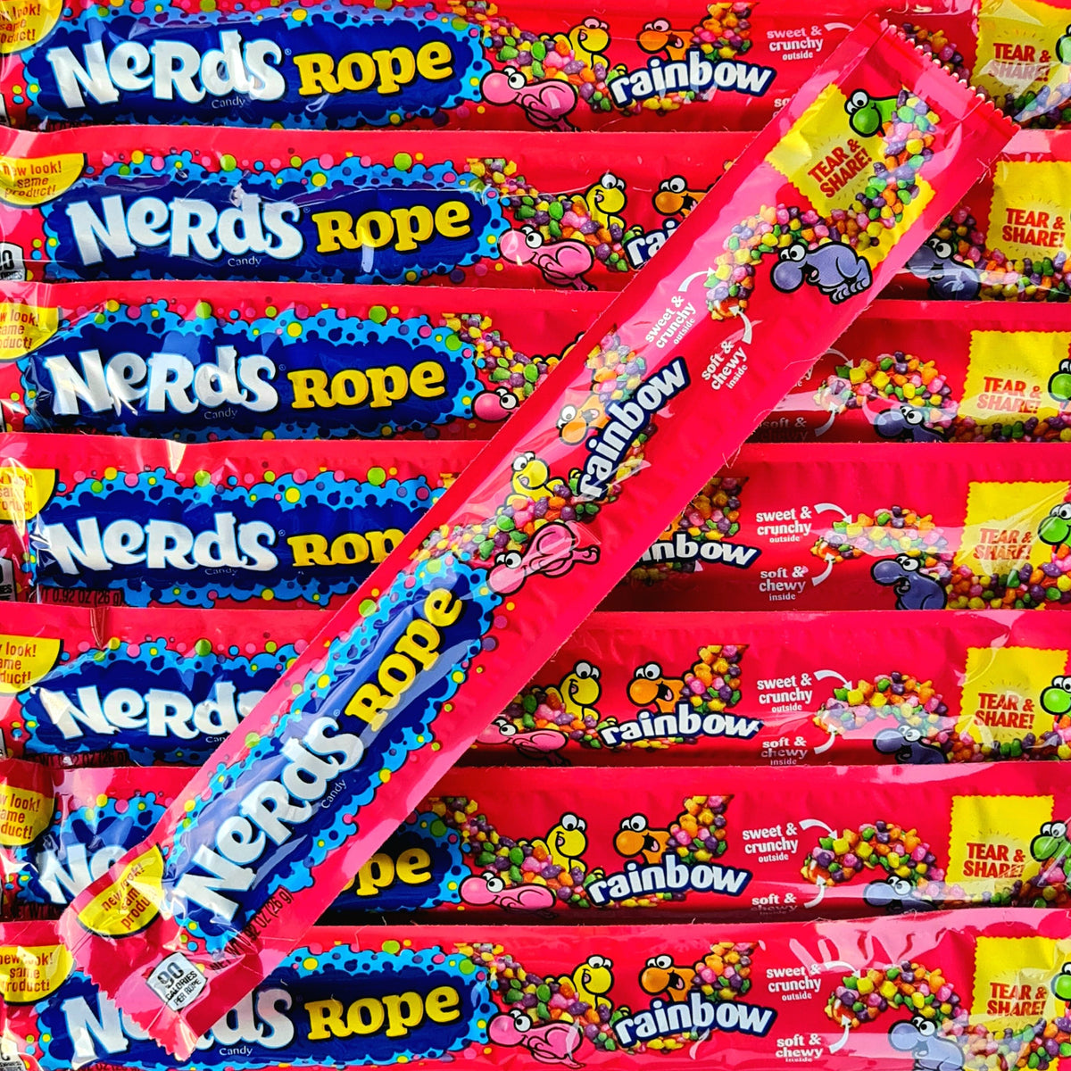 Nerds Rope Rainbow - Seconds - Pik n Mix Lollies NZ