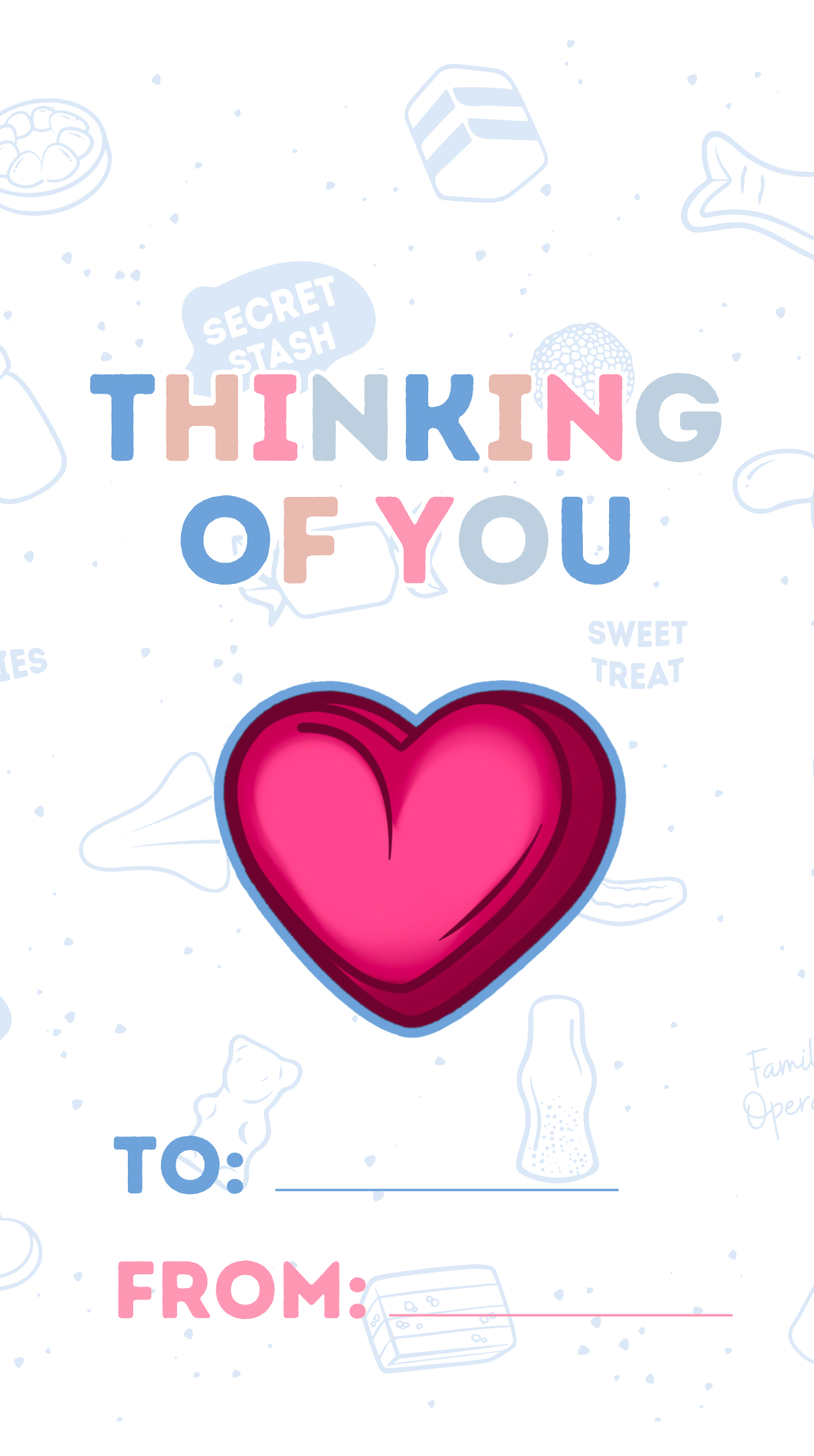 Thinking Of You Lolly Bag