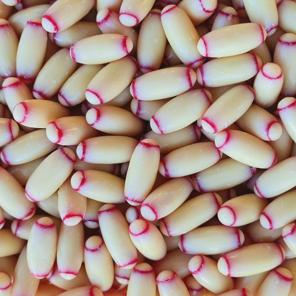 White Chocolate Raspberry Bullets - Pik n Mix Lollies NZ