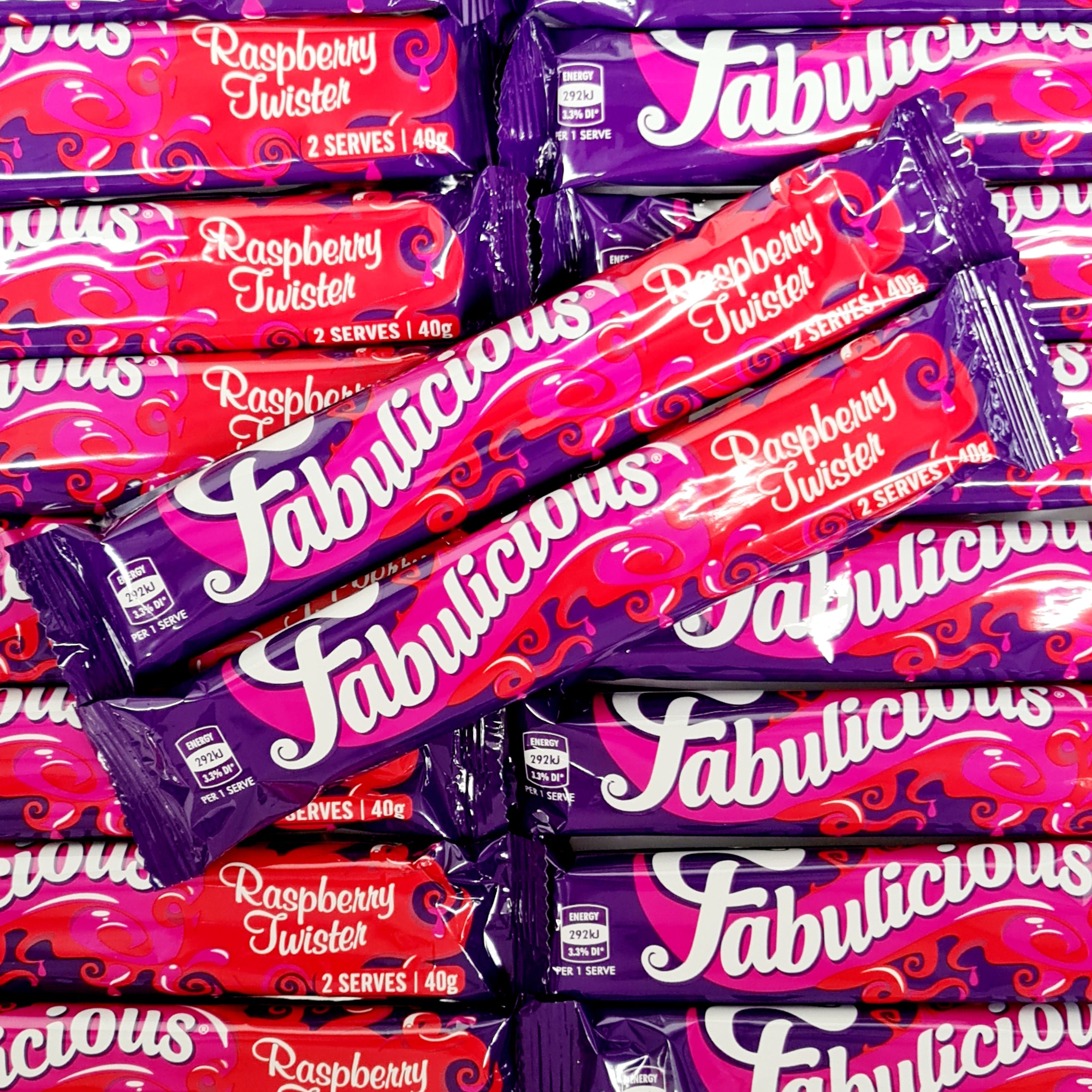 Fabulicious Raspberry Twister - Pik n Mix Lollies NZ