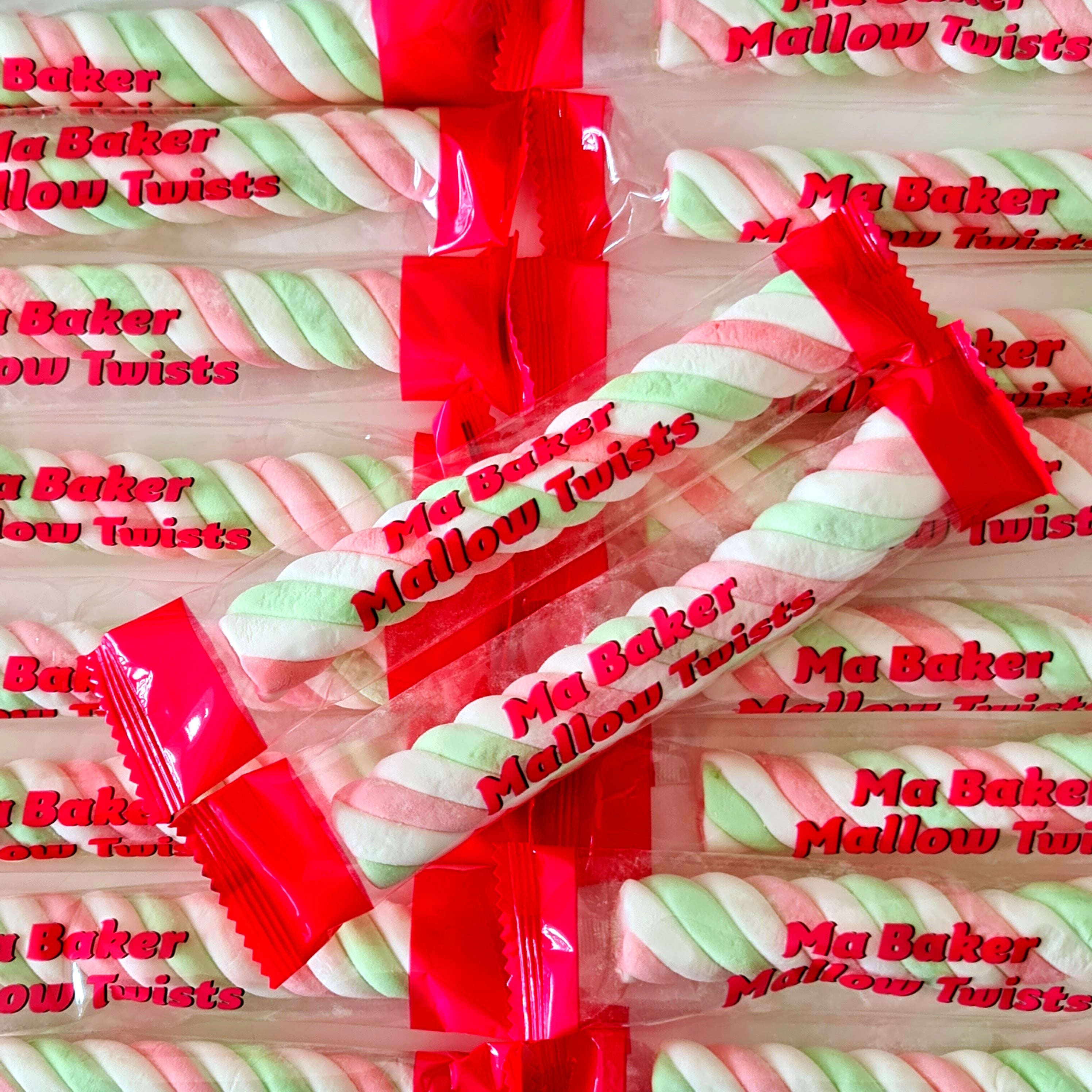Ma Baker Rainbow Mallow Twists - Pik n Mix Lollies NZ