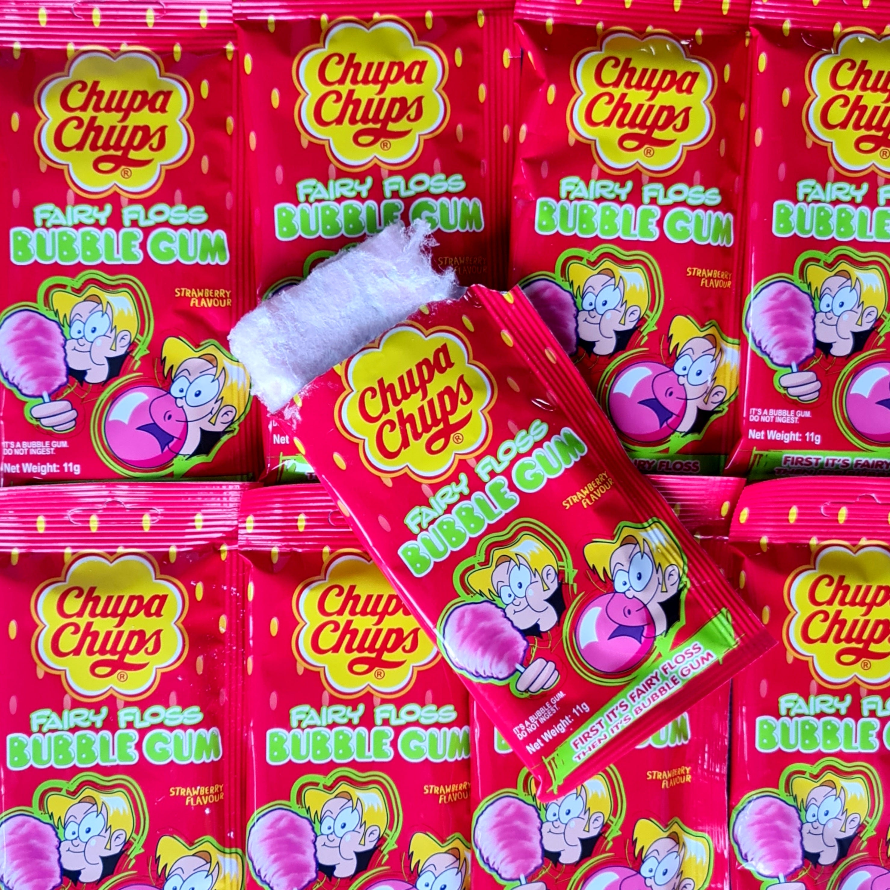 Chupa Chups Fairy Floss Bubble Gum - Pik n Mix Lollies NZ
