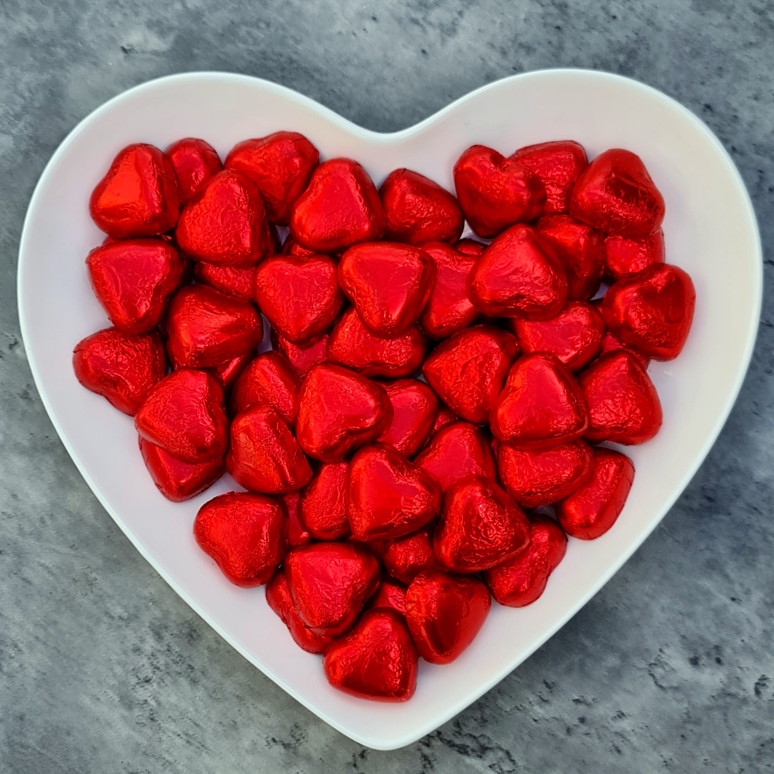 Red Wrapped Chocolate Hearts - Pik n Mix Lollies NZ