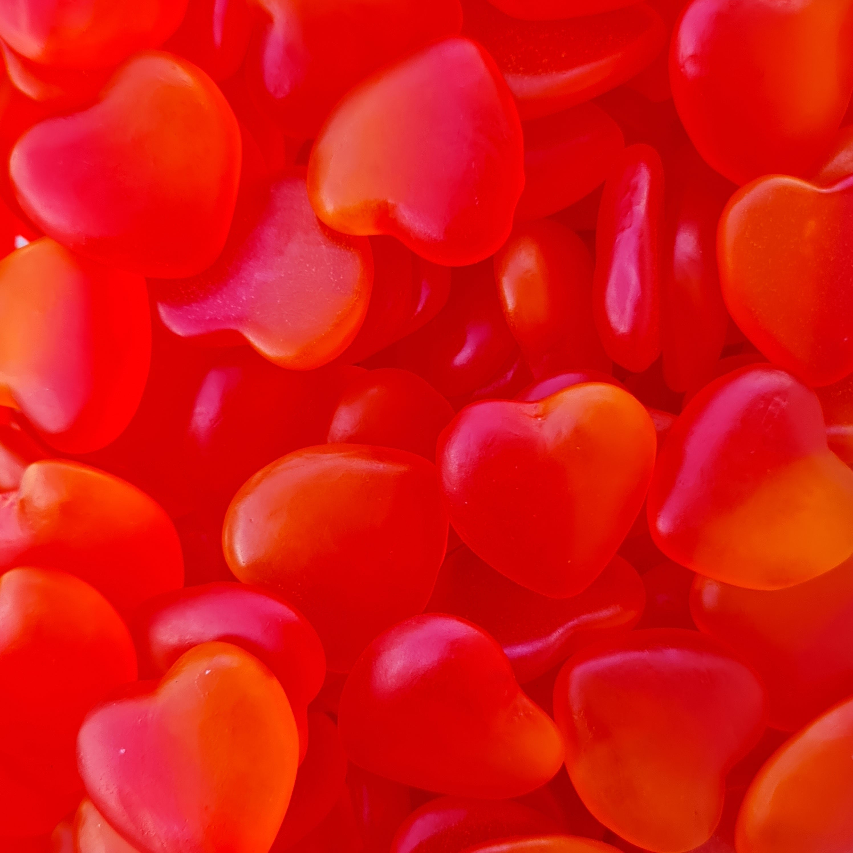 Gummy Peach Hearts - Pik n Mix Lollies NZ